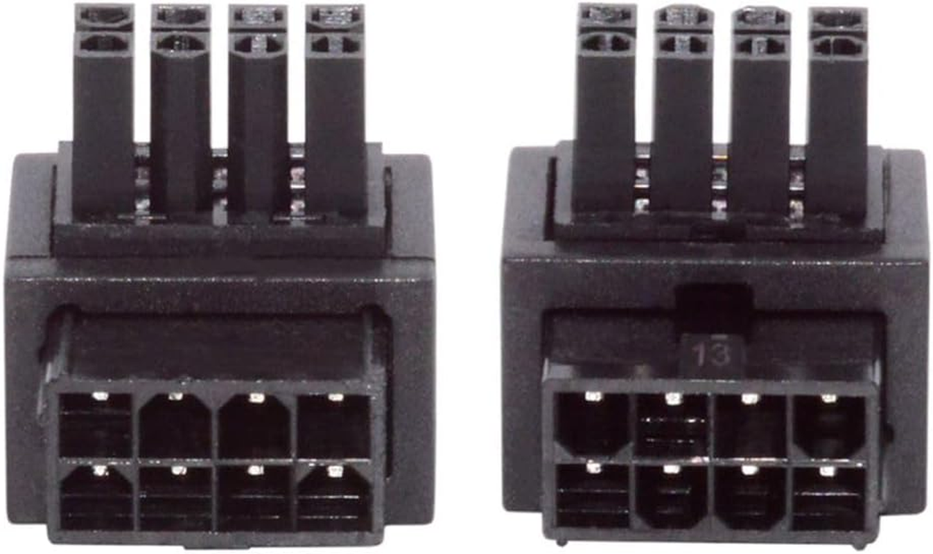 Chenyang 2 Pack ATX 8Pin EPS 12V 90 Degree Angled CPU Power Connector Adapter image number 5