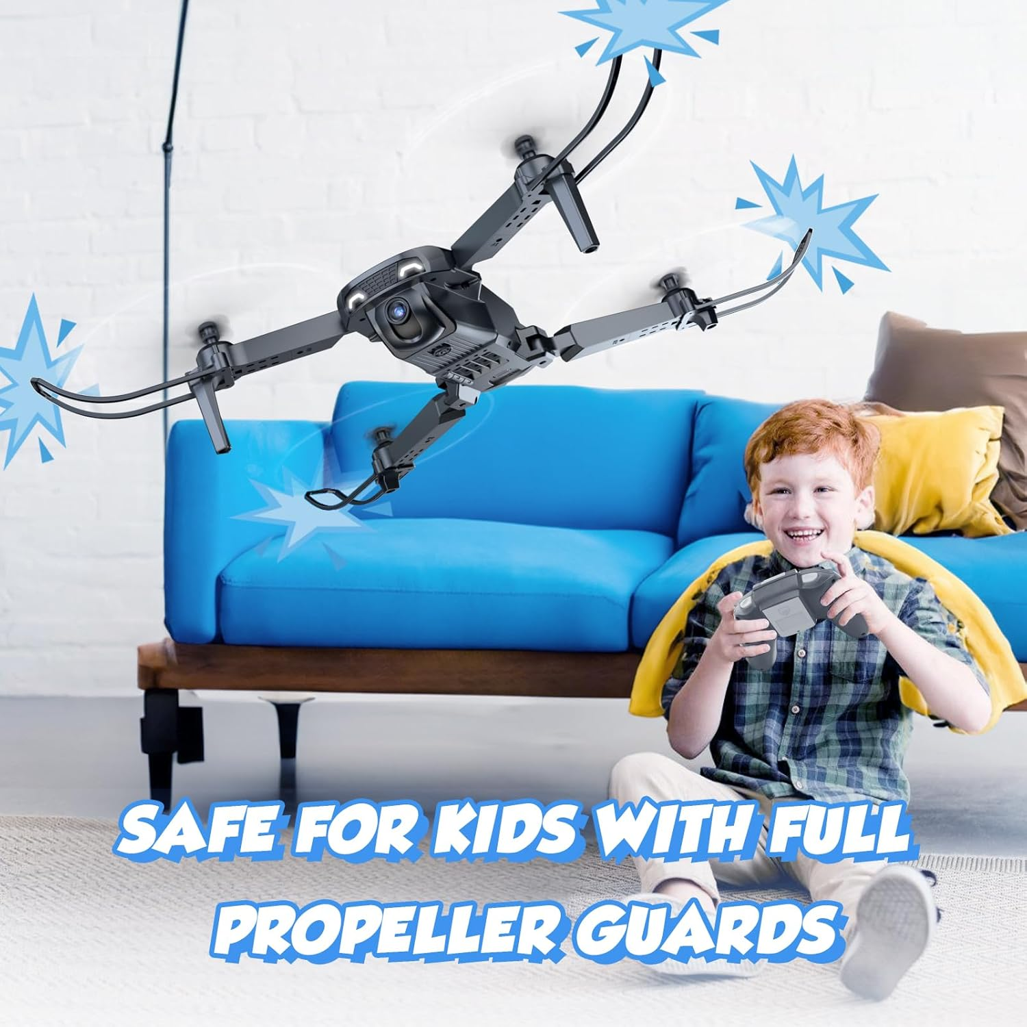 NEHEME NH525 Foldable Drone with 1080P HD Camera for Kids Adults Beginners - RC Quadcopter Wifi FPV Live Video, Gesture Selfie, Altitude Hold, One Key Start, 2 Batteries, Toys Gifts for Boys Girls