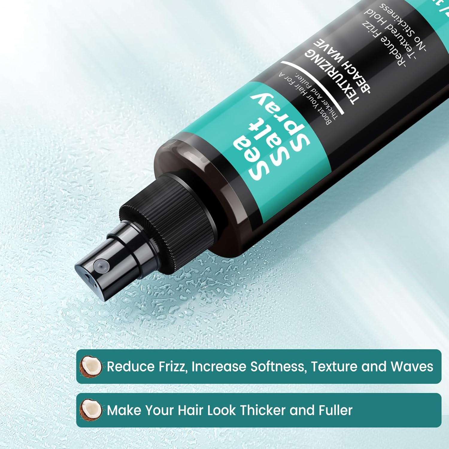 Sea Salt Hair Spray for Men and Women 5 Fl Oz - Dry Texturizing & Volumizing, Curl and Beach Waves Spray for Hair image number 5