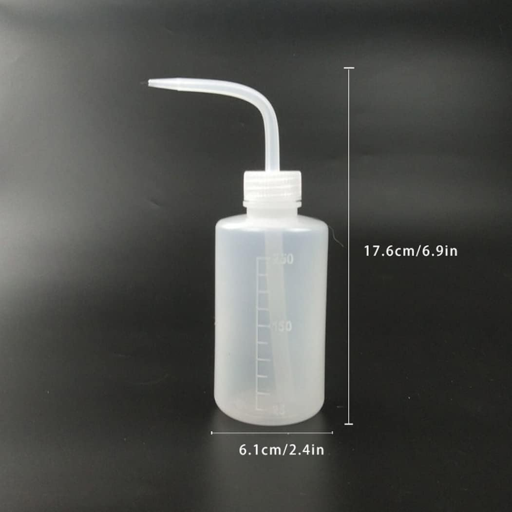 Tattoo Squeeze Bottle, 250Ml Plastic Safety Wash Bottle with Scale, Eyelash Cleaning Washing Bottle, Tattoo Wash Bottle for Tattoo Supplies image number 4