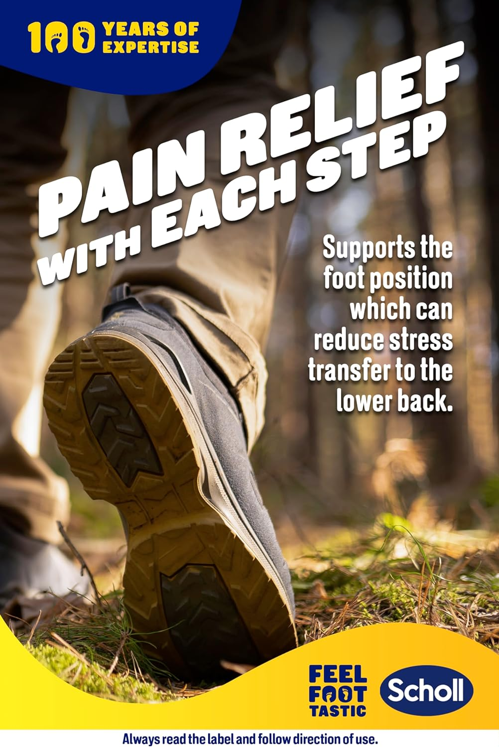 Scholl In-Balance Lower Back Orthotic Insole, Medium Size, 7 - 85 image number 6