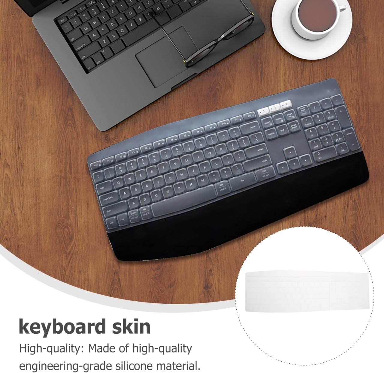 ARTIBETTER Gaming Keyboard Cover Keyboard Sleeve Silicone Skin Protective Cover for Mk850 image number 6