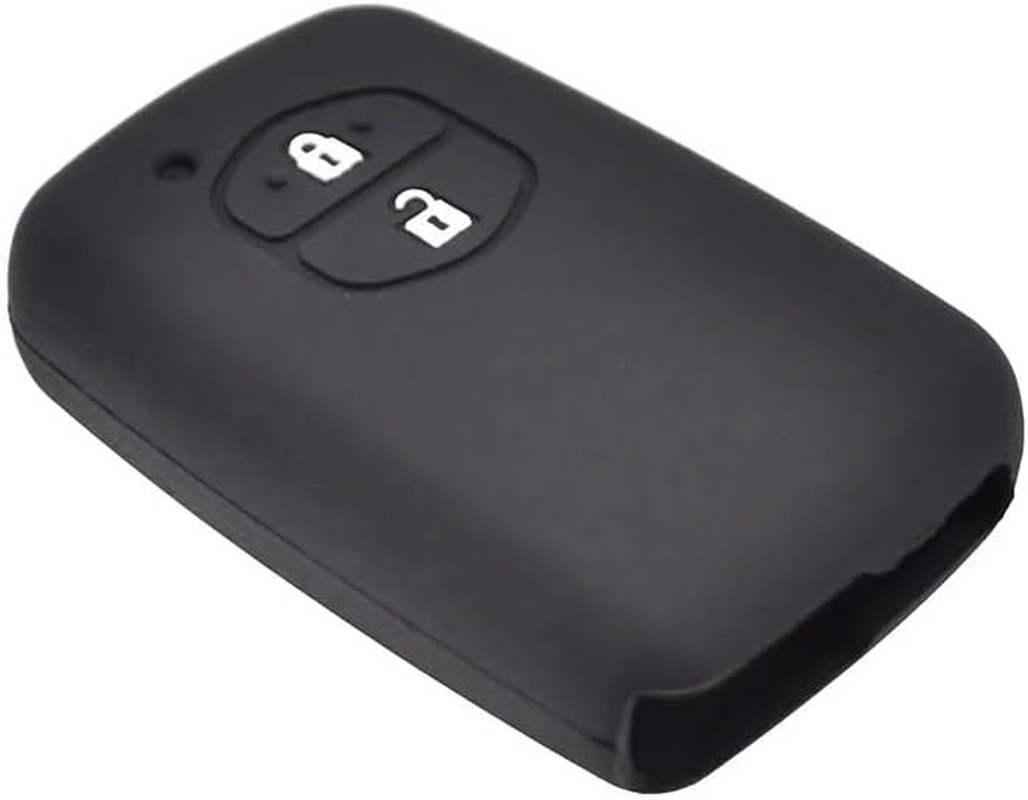 QONXIX 2 Buttons Silicone Car Key Case Cover Keyless Remote Fob, for Toyota, for Aqua RAV4, for Land Cruiser, for Camry, for Prado, for Corolla, for Prius 2013 2014 Key Cover