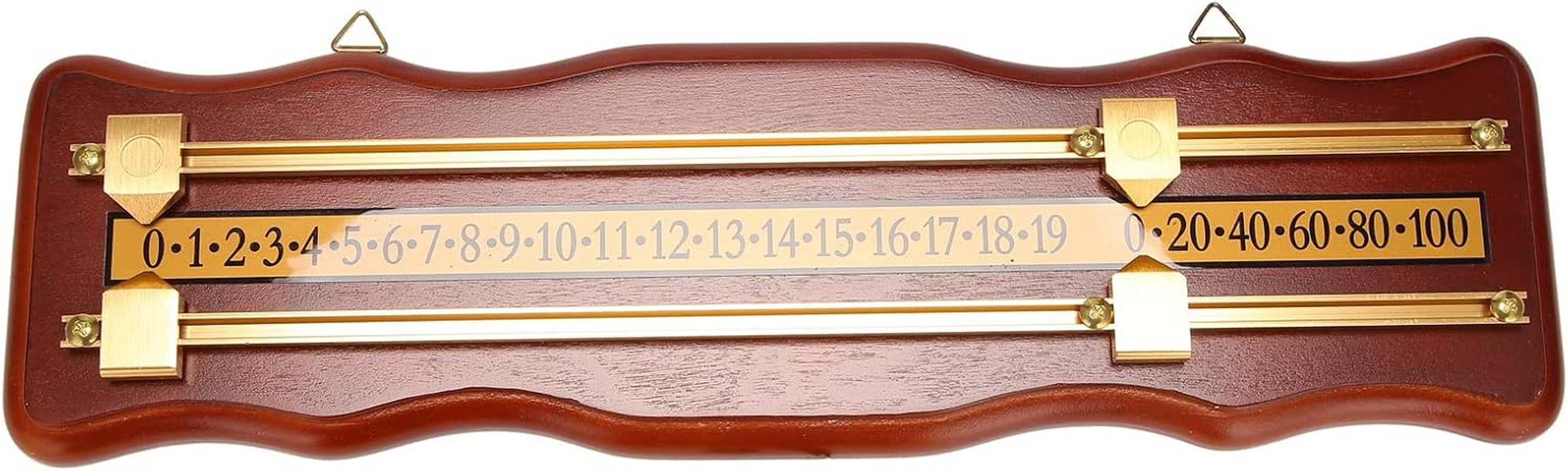 Oidnvay Billiards Scoreboard Wall Mounted Scoreboard Snooker Scoreboard Stained Wood Score Board Wine Red image number 3