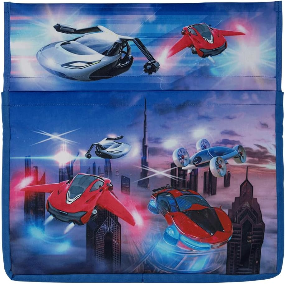 Chair Organiser - Flying Cars, Kids School Chair Bag