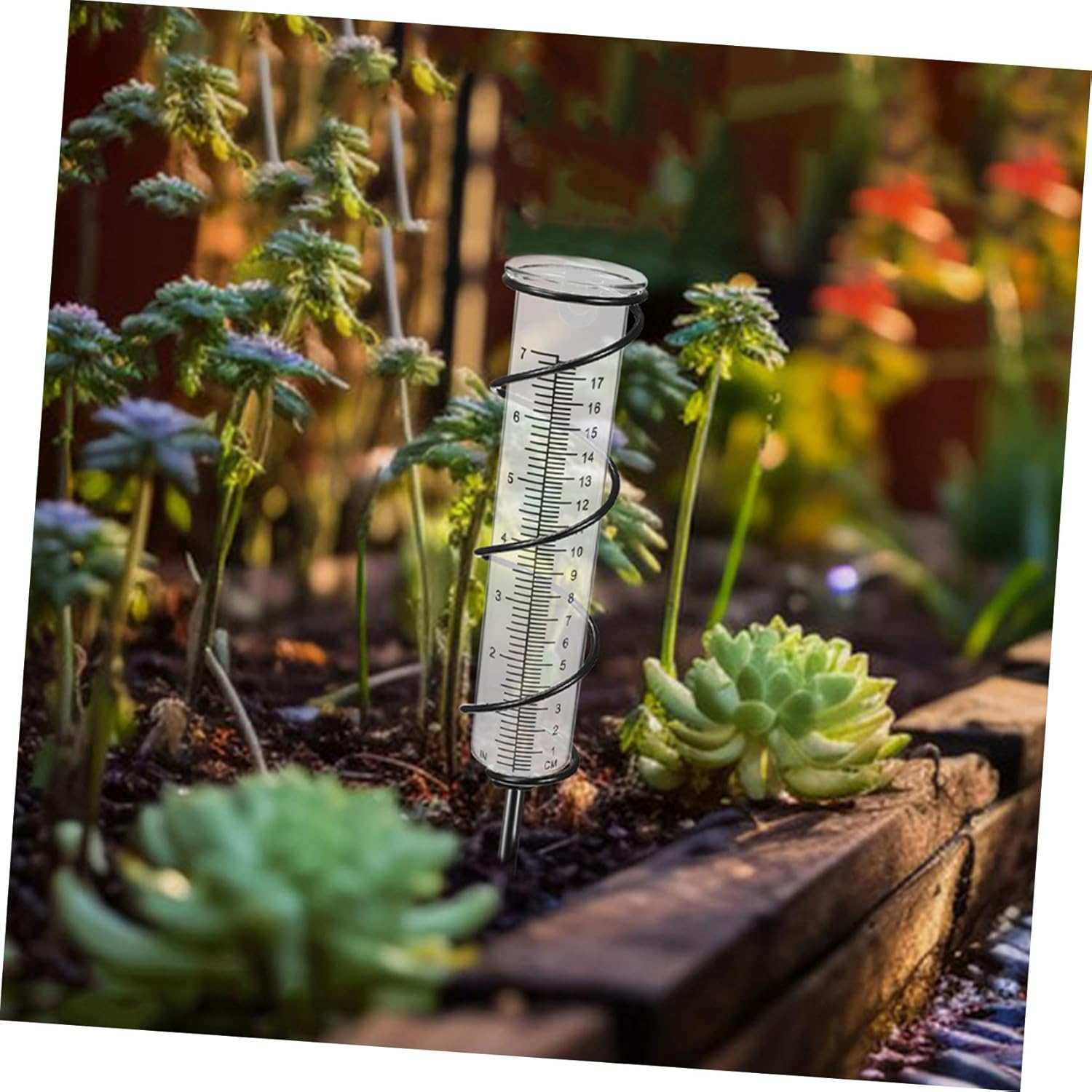 Totority 3Pcs Freeze Plastic Rain Gauge with Clear Scale for Accurate Outdoor Measurement Deck Garden Lawn Cold Resistant and Crack Resistant Weatherproof Tool image number 2