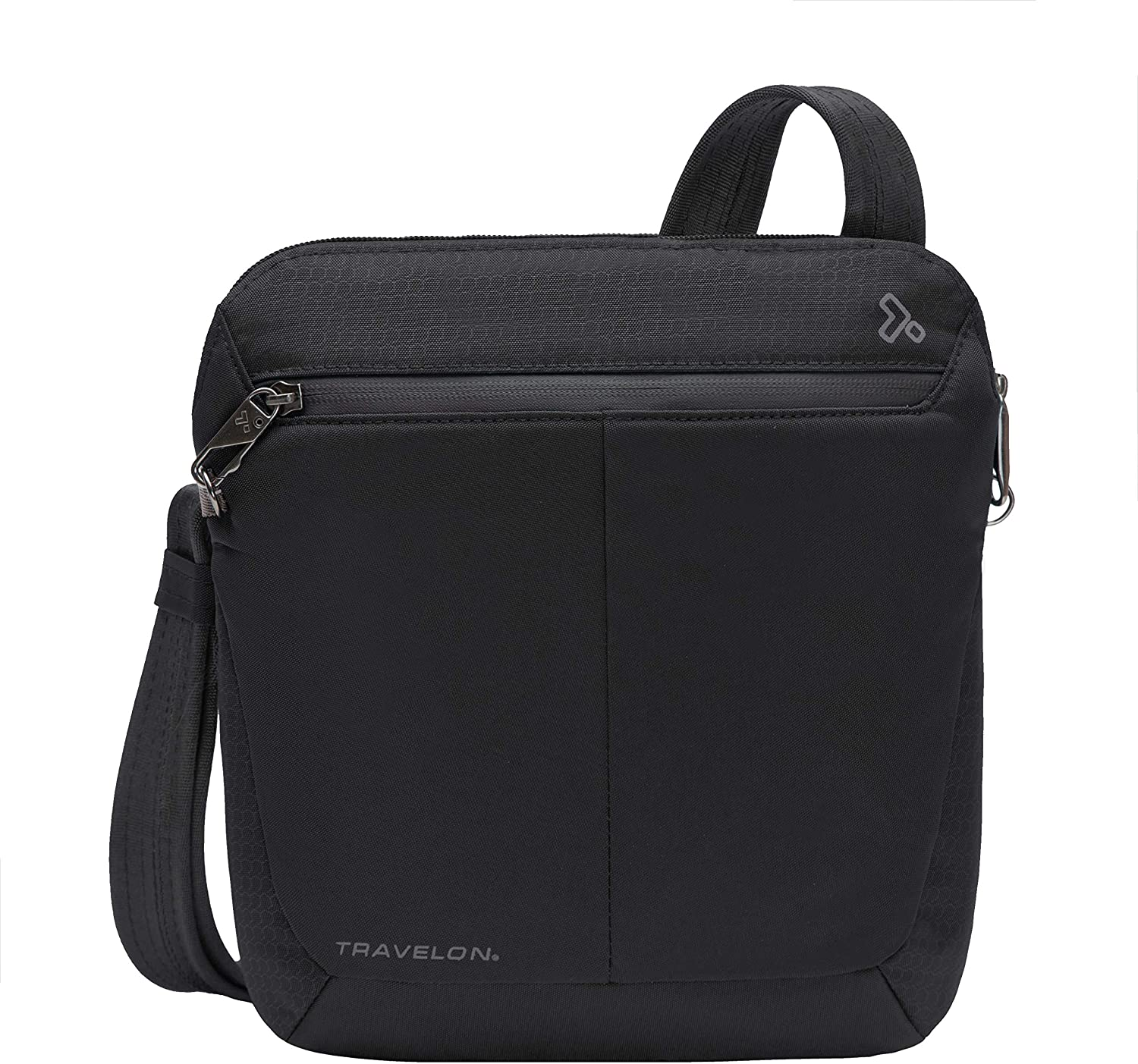 Travelon Anti-Theft Active Small Crossbody Messenger Bag, Charcoal