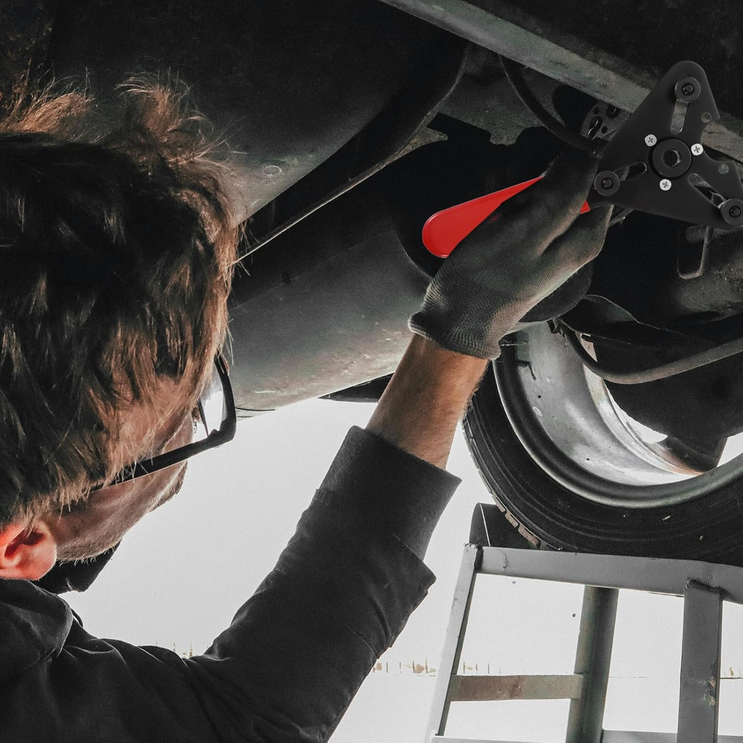 PAMINGONO Automotive Clutch Removal Tool Professional Air Conditioning Maintenance Tool for Easy Compressor Clutch Installation Durable Design for Efficient Disassembly image number 1