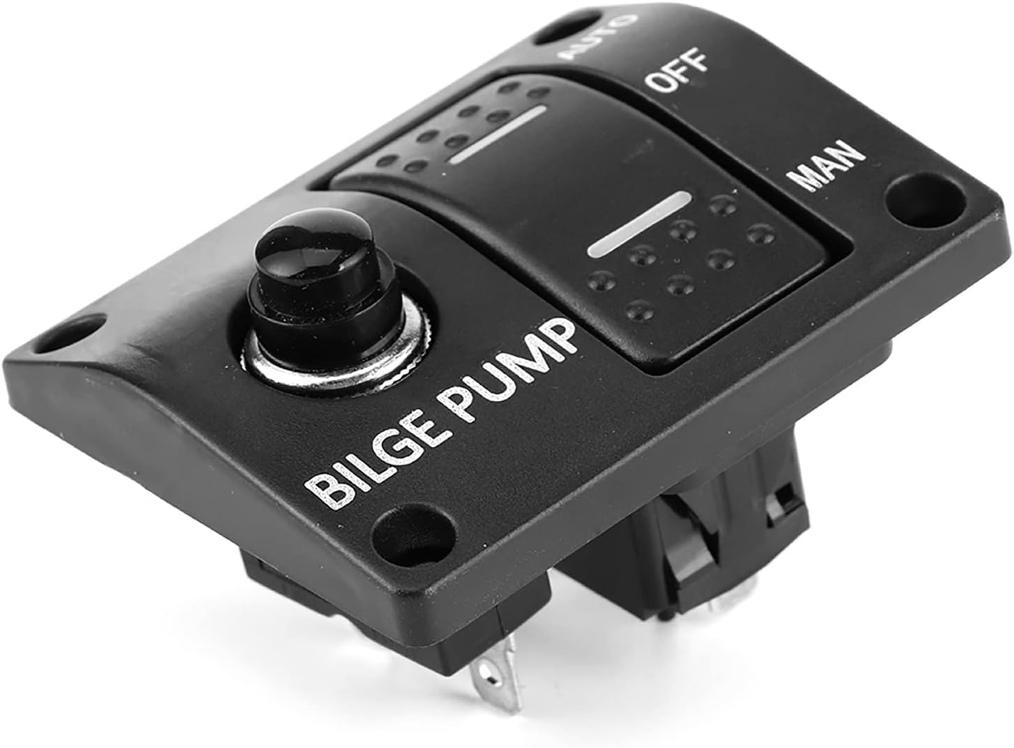 Bilge Pump Control, Long Durability Bilge Pump Switch Panel Built in Fuse Holder for 12V 24V DC Boat Bilge Pump image number 4