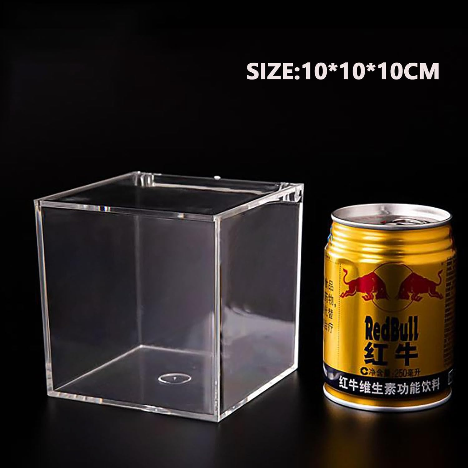 SYGELER Acrylic Disposable Face Towel Holder(10Cmx10Cmx10Cm ) | Face Towel Storage Box for Disposable Face Towels, Cleansing Wipes & Towelettes | Bathroom Counter Organizer image number 3