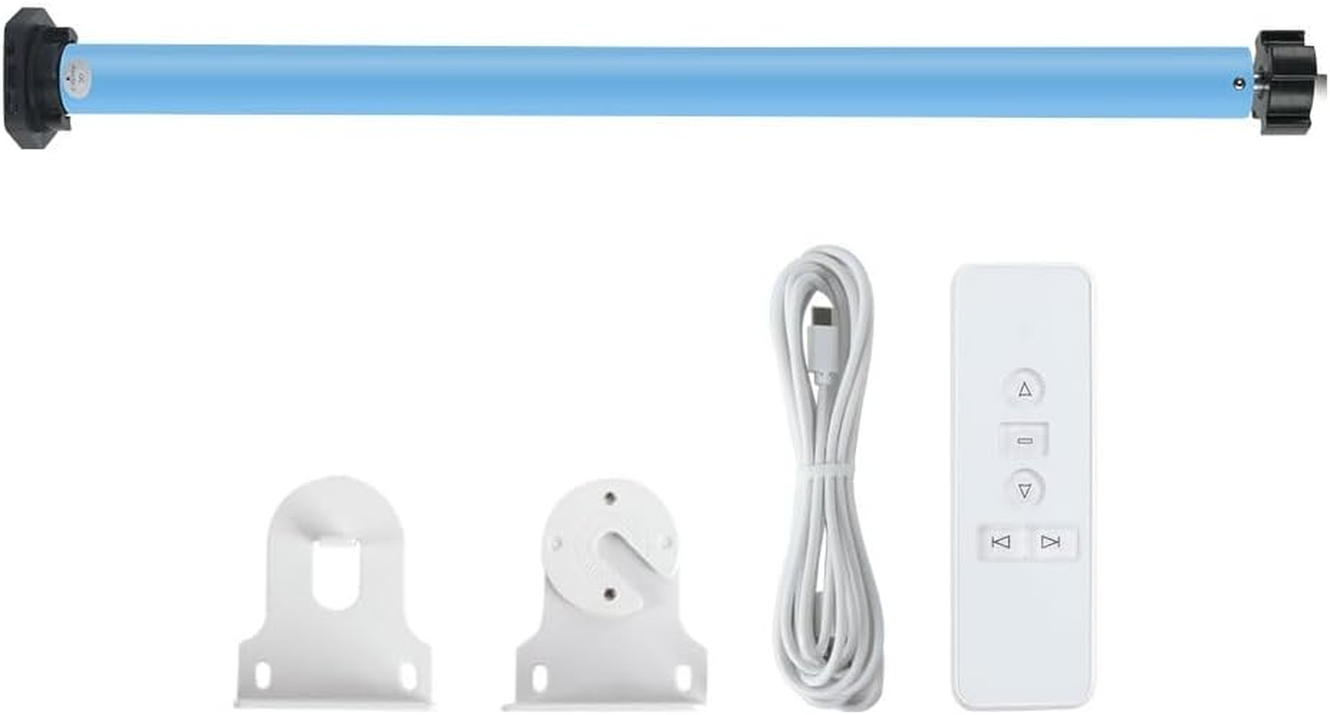 Zigbee-Smart-Roller-Shade-Motor, Rechargeable Automatic Curtain Opener for 37Mm/38Mm Tube Blinds, Works with Tuya App, Alexa & Google Home Voice & & Remote Control (Motor with 6-Channel Remote) image number 3