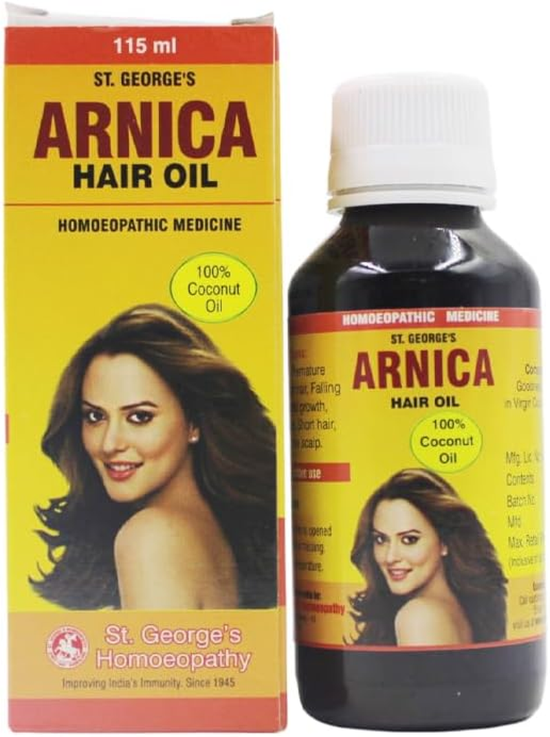 Homoeomeds ARNICA HAIR OIL NO1 100% COCONUT OIL 115 ML STGEORGE