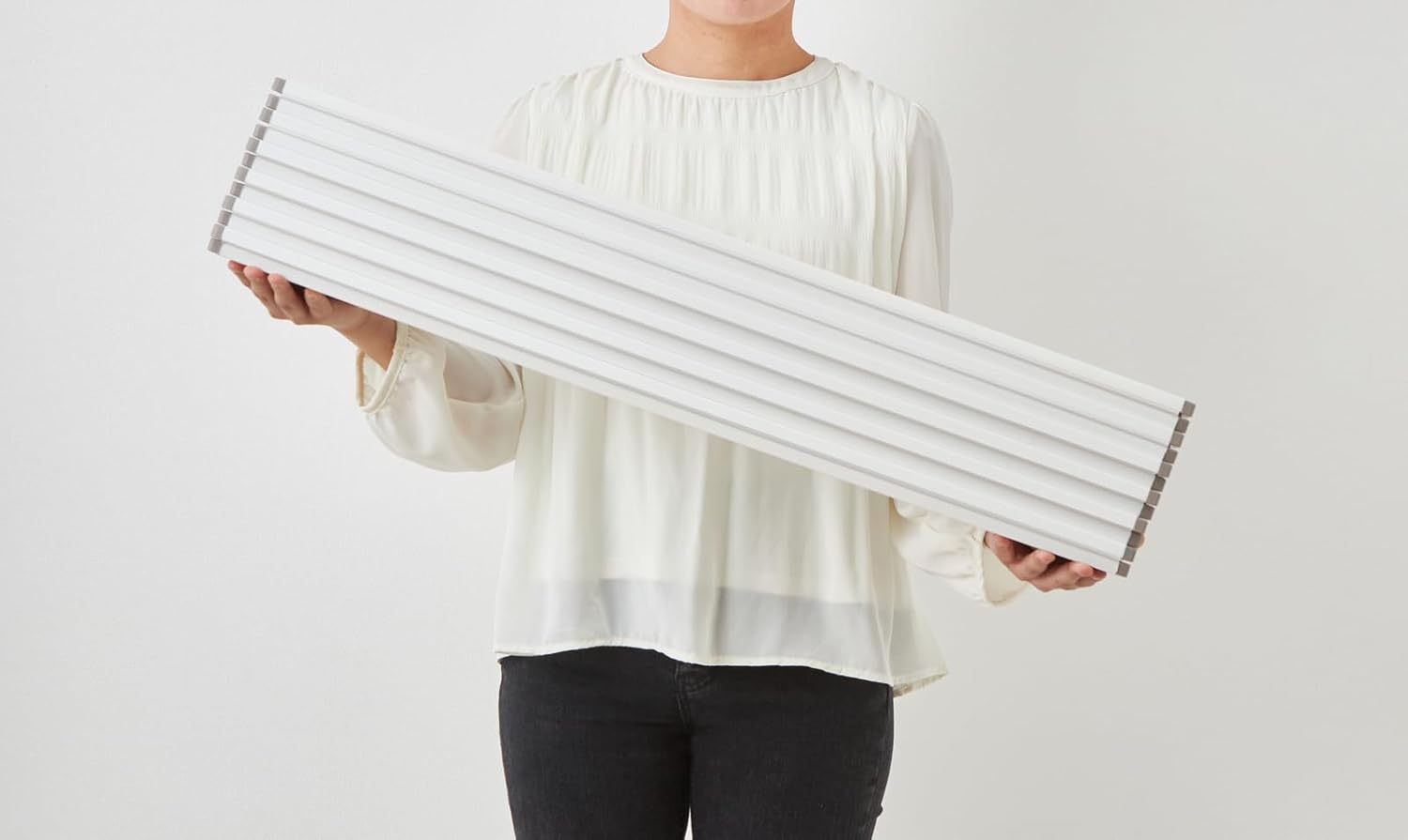 Mie Sangyo EC Ag+ Antibacterial Foldable Compact Bath Lid Product Size 80 X 141.8 Cm White W14_WH image number 1