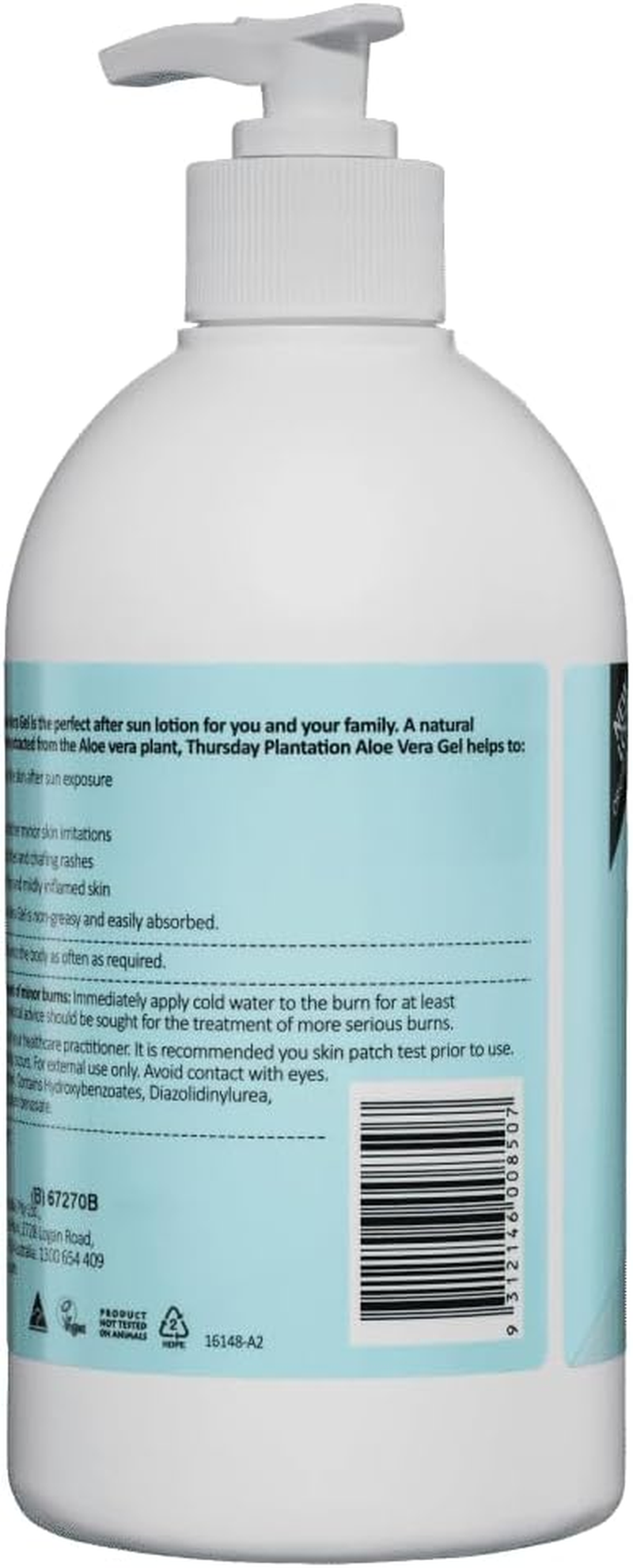 Thursday Plantation Aloe Vera Gel 500G Pump image number 1