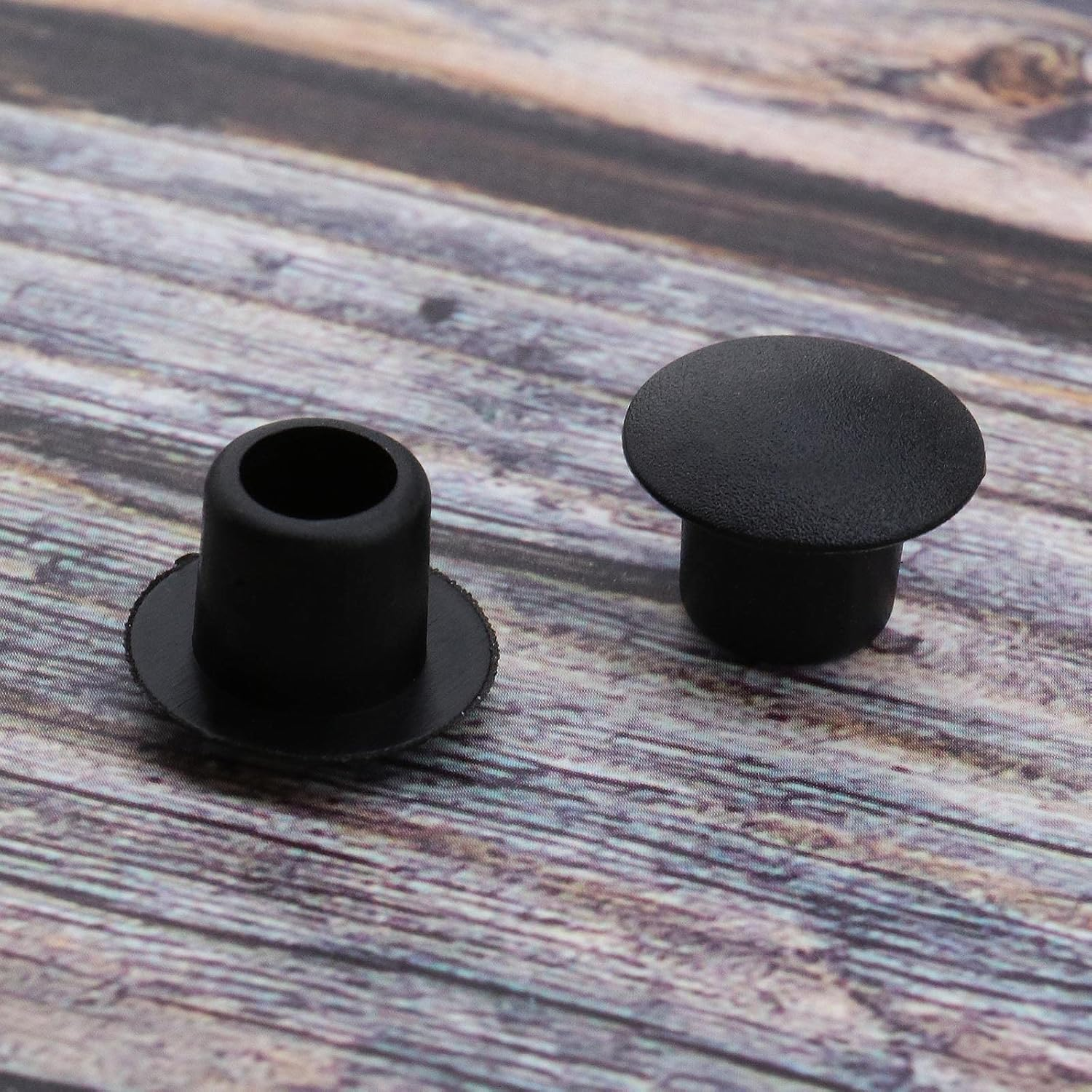 SING F LTD 50Pcs Drill Hole Cover Caps 10Mm Hole Plugs Push-In Type Hole Drilling Cover Plugs Blanking End Caps for Wardrobes Cupboards Cabinets Shelves Bookcase Furniture image number 1