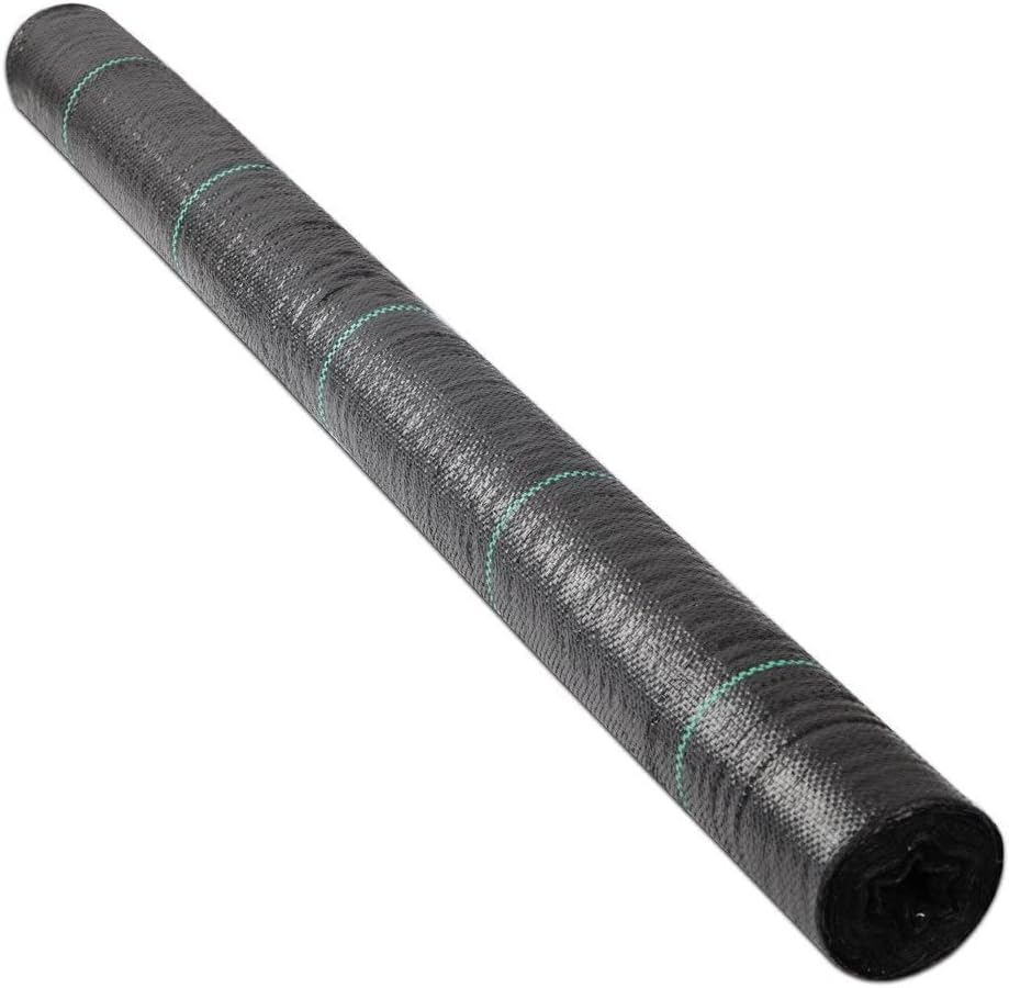 Instahut Weed Mat, 1.83 X 100M Weedmat Weeds Control Mats Barrier Matting Outdoor Greenhouse Garden Lawn Supplies, UV Resistant Fabric Woven Porous Surface Black image number 3