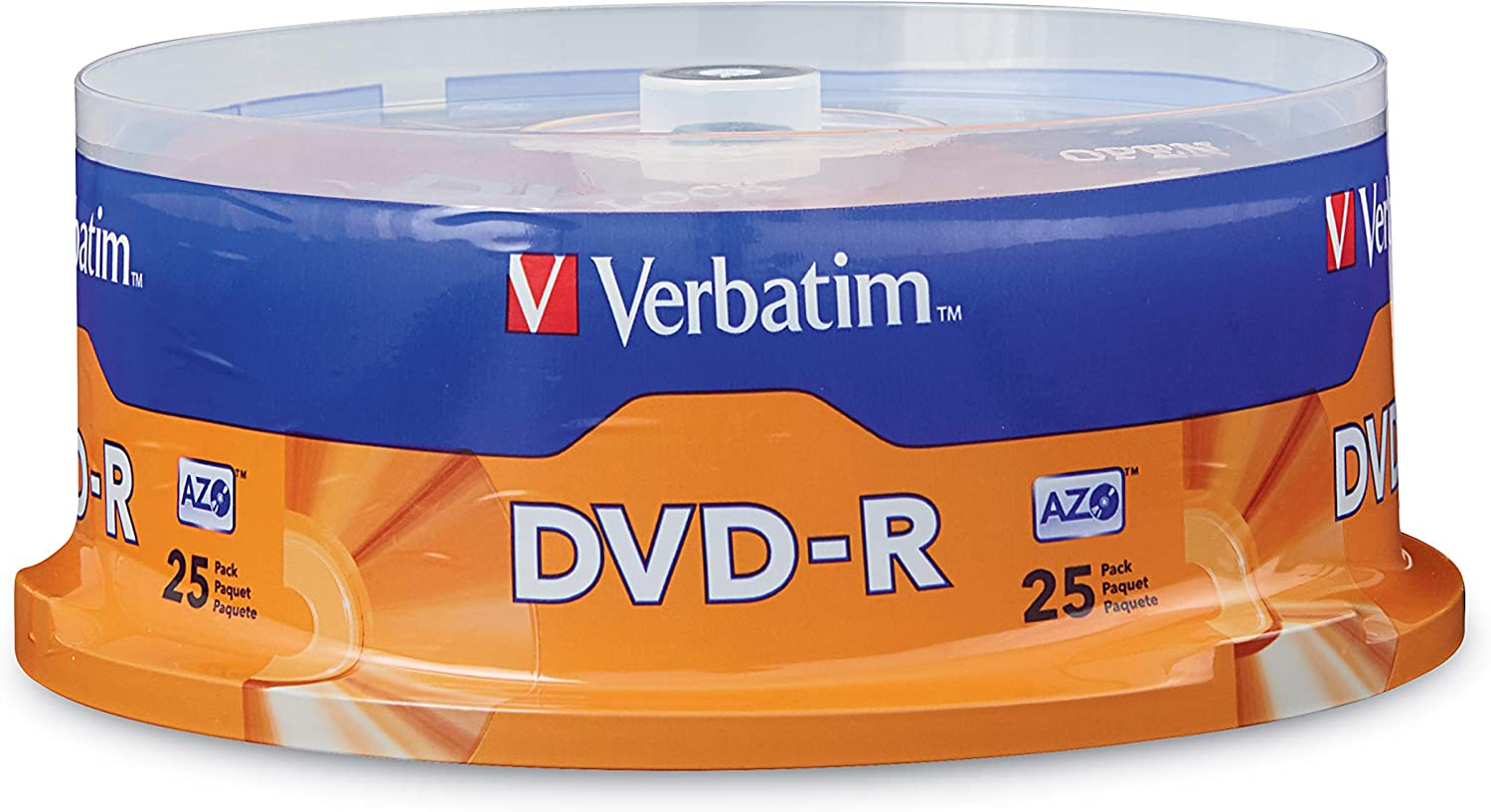 Verbatim 4.7GB up to 16X Recordable Disc DVD-R (25-Disc Spindle) 95058 image number 5