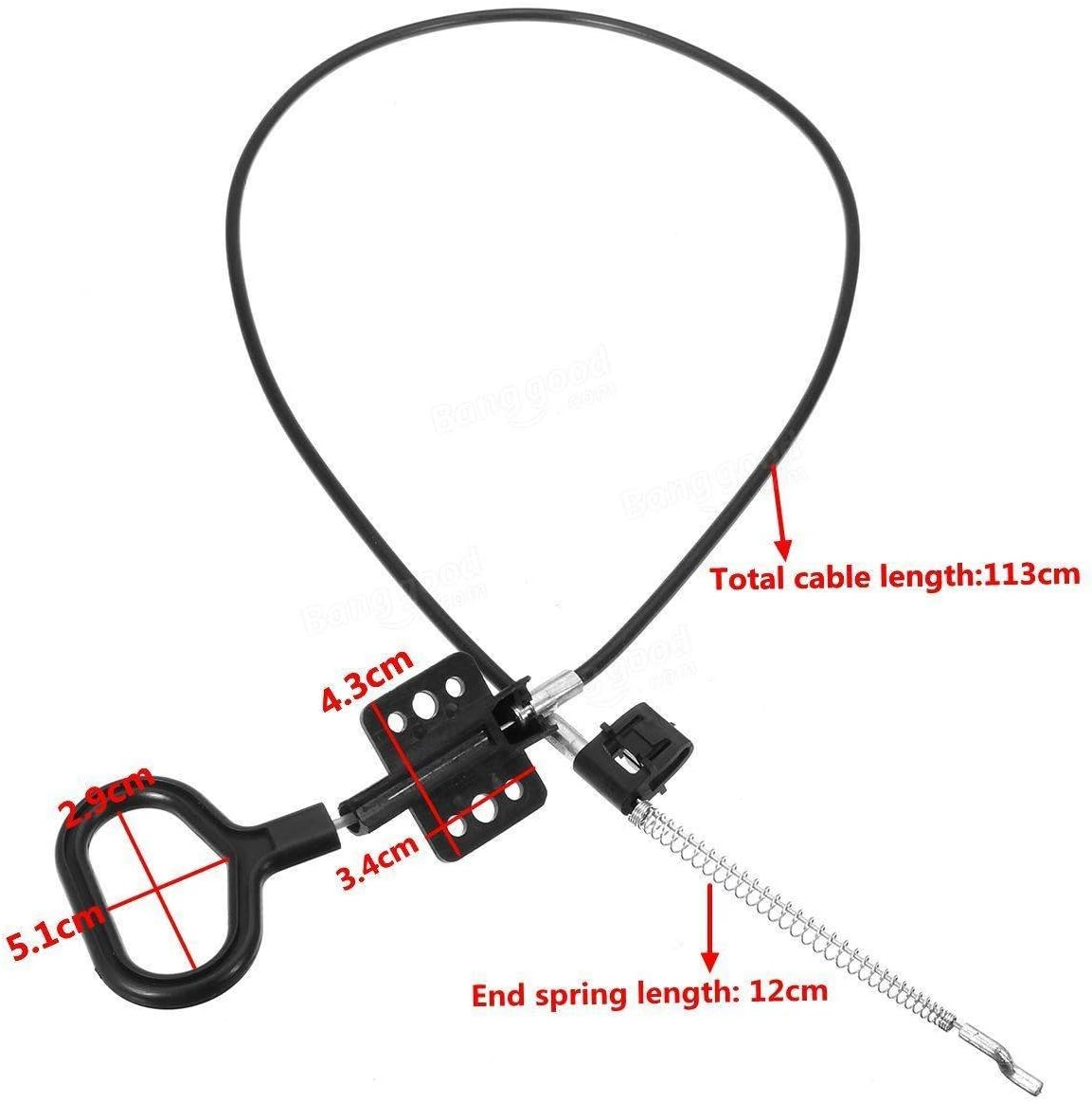 D Style Metal Replacement Cable Release Handle for Recliner Sofas Couch Chair - Tools & Home Improvement Home Appliance Part -1 X Recliner Replacement Cable image number 4