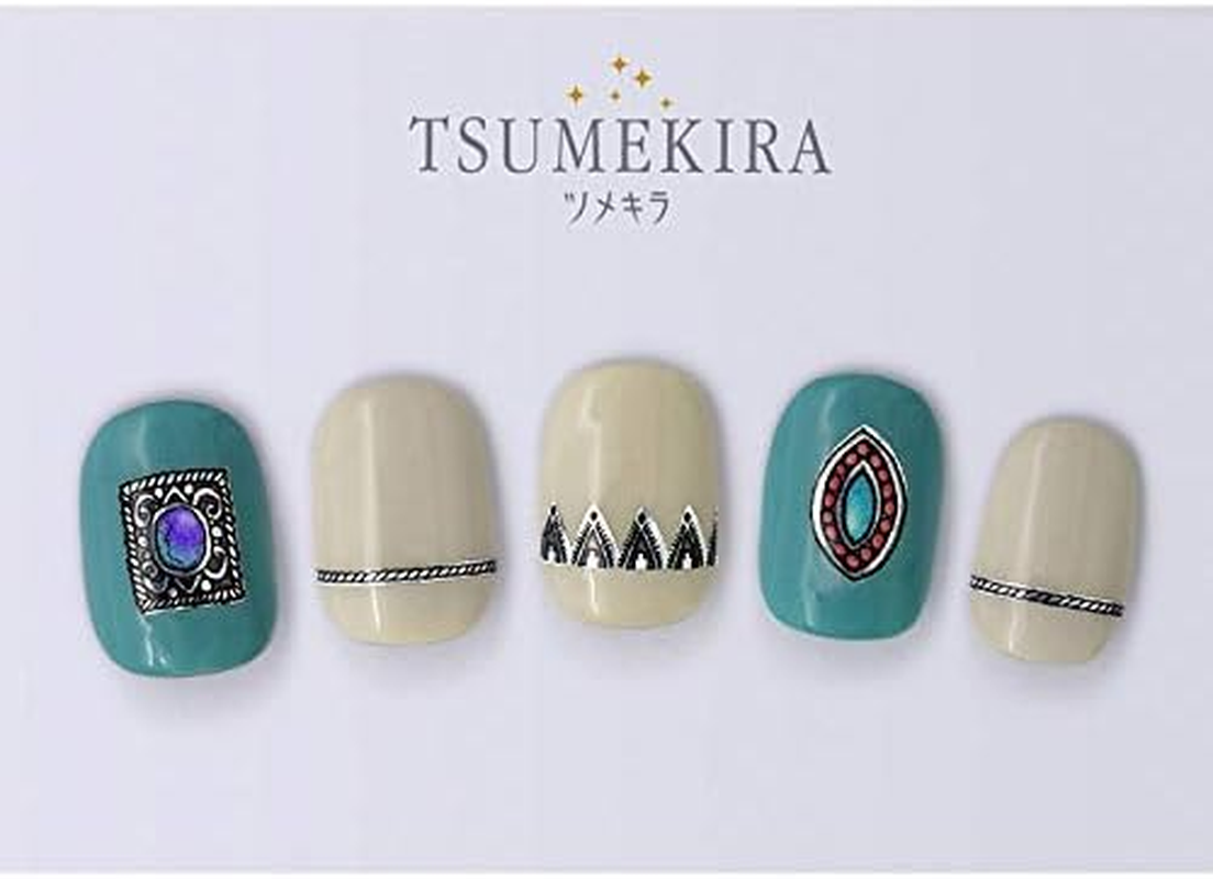 TSUMEKIRA SG-FNS-101 Nail Stickers, Produced by FUNSIDE Indian Jewelry, Multicolor, 1 Piece image number 1