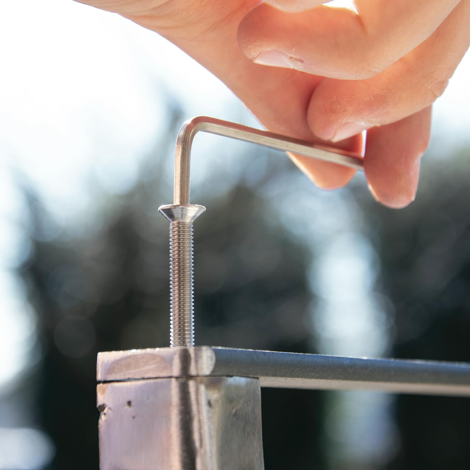 Fullfun 880PCS M2 M3 M4 M5 Hex Socket Flat Head Screw Bolts Nuts Assortment Kit, 304 Stainless Steel Metric Screws with 4PCS Allen Wrenches, Allen Socket Hex Drive Machine Screws Set image number 6