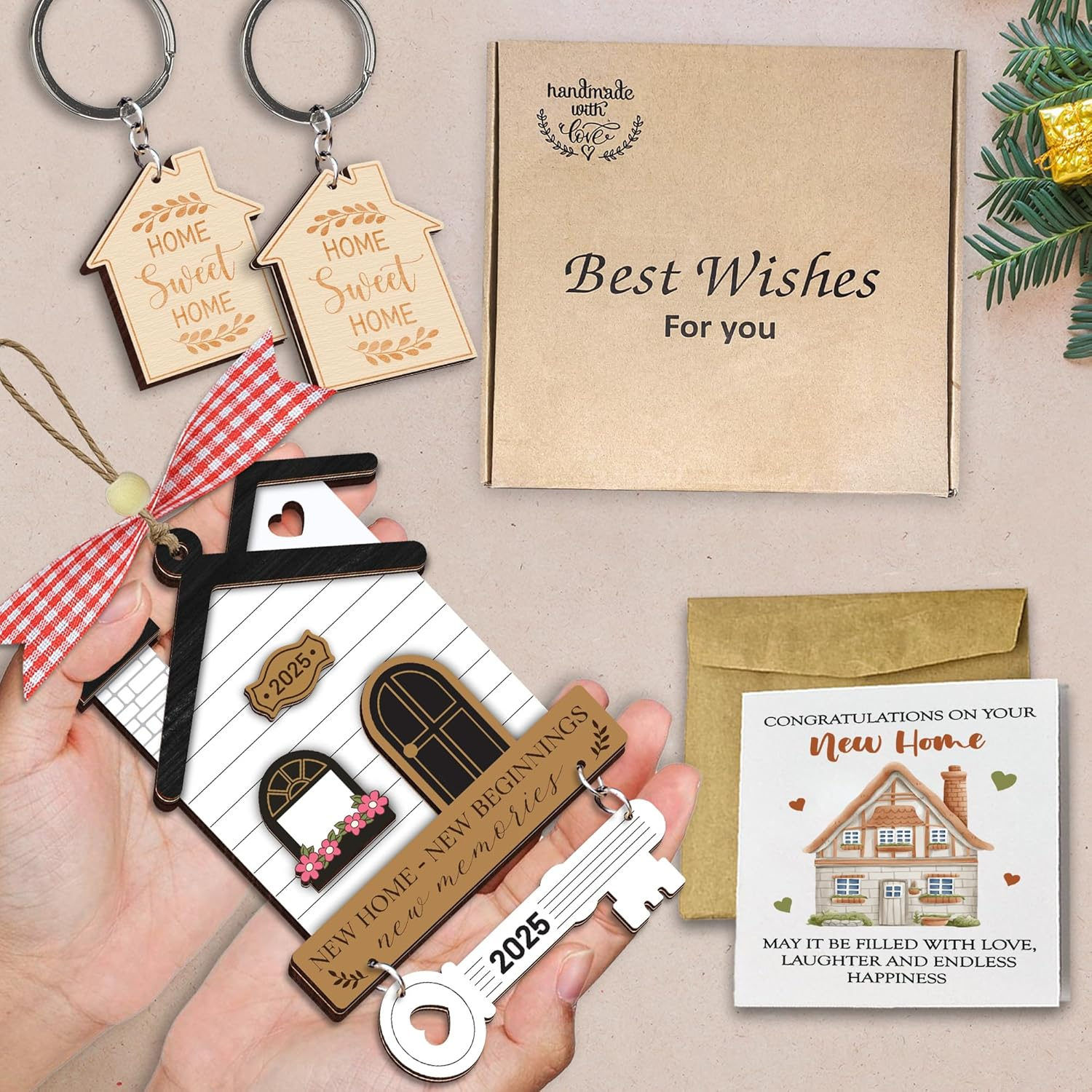 New Home Ornament 2025, House Warming Gifts New Home, Housewarming Gift Presents for Women, Couple, First Apartment Gift 2025, Housewarming Gifts Idea, Christmas House Decoration HO622 image number 5