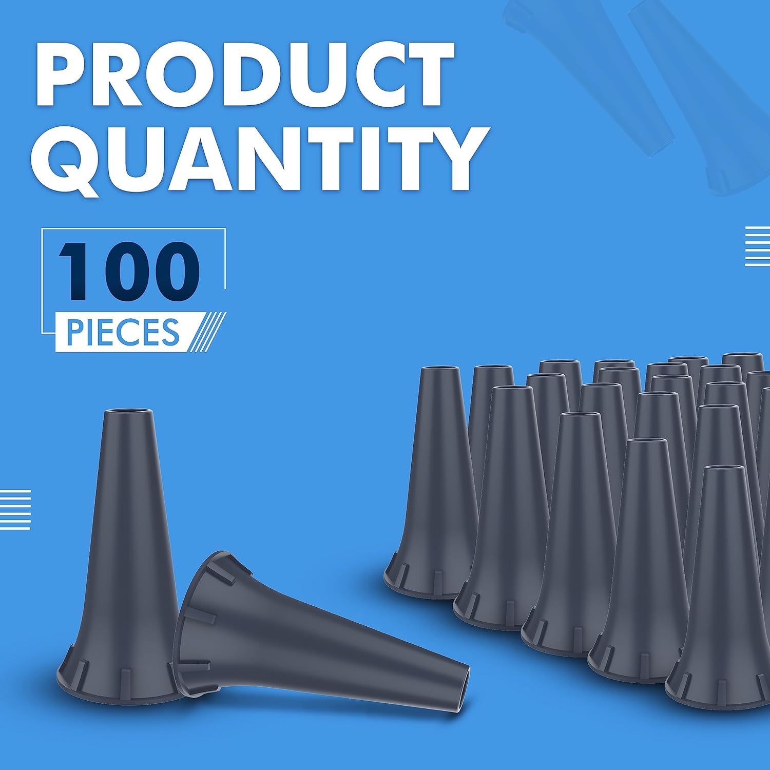 4 Mm Otoscope Ear Specula Tips Compatible with Welcelln, K.A.W.E, Ries-Ter and H.E.I.N.E Otoscopes Disposable (4 Mm, 100, Count) image number 2