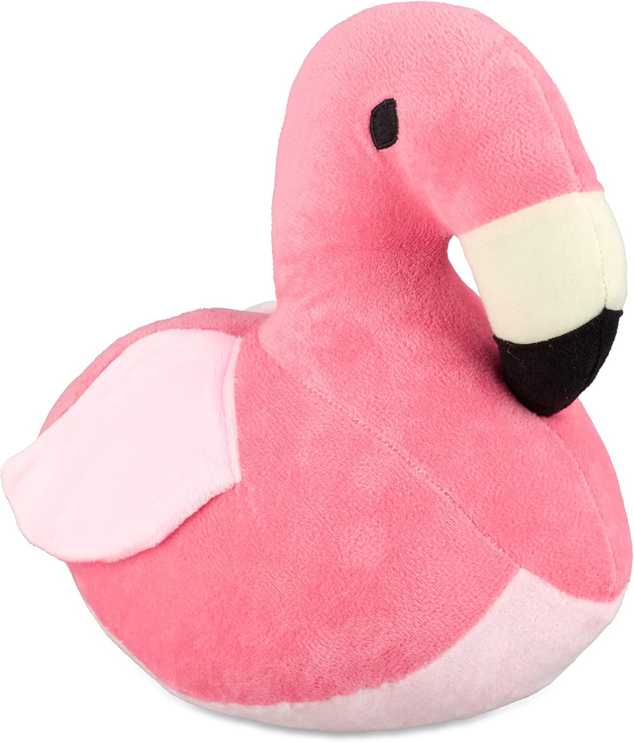 Relaxdays Flamingo Doorstopper, Decorative Floor Bumper, Standing, Filled Fabric Door Stop, Pink image number 3