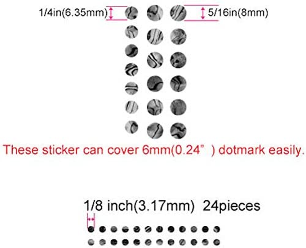 Fretboard Markers Inlay Sticker Decals for Guitar and Bass - Custom Dots Set-Ab image number 7