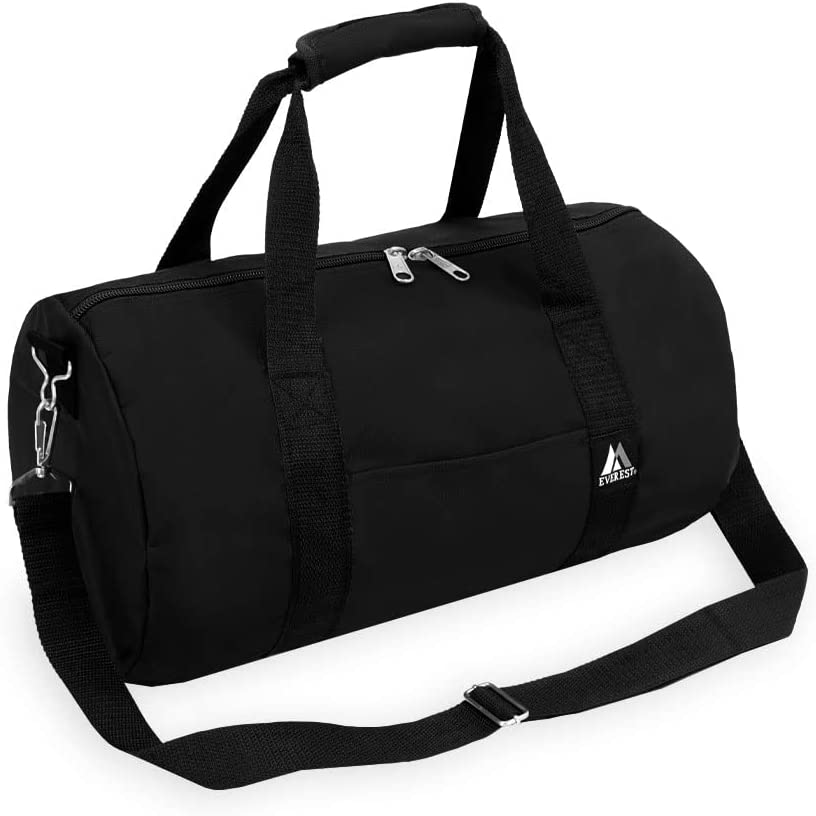 Everest 16-Inch round Duffel, Black, One Size, Black, One Size, 16-Inch round Duffel image number 6