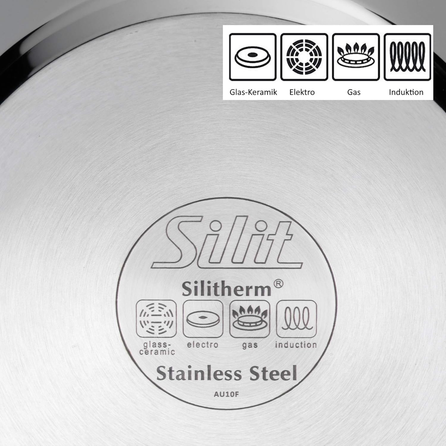 Silit Calabria Frying Pan - Stainless Steel Coated Induction with Handle for Gentle Frying, Rustproof with Triple Silitan Non-Stick Coating, Pfoa-Free, 28 Cm image number 2