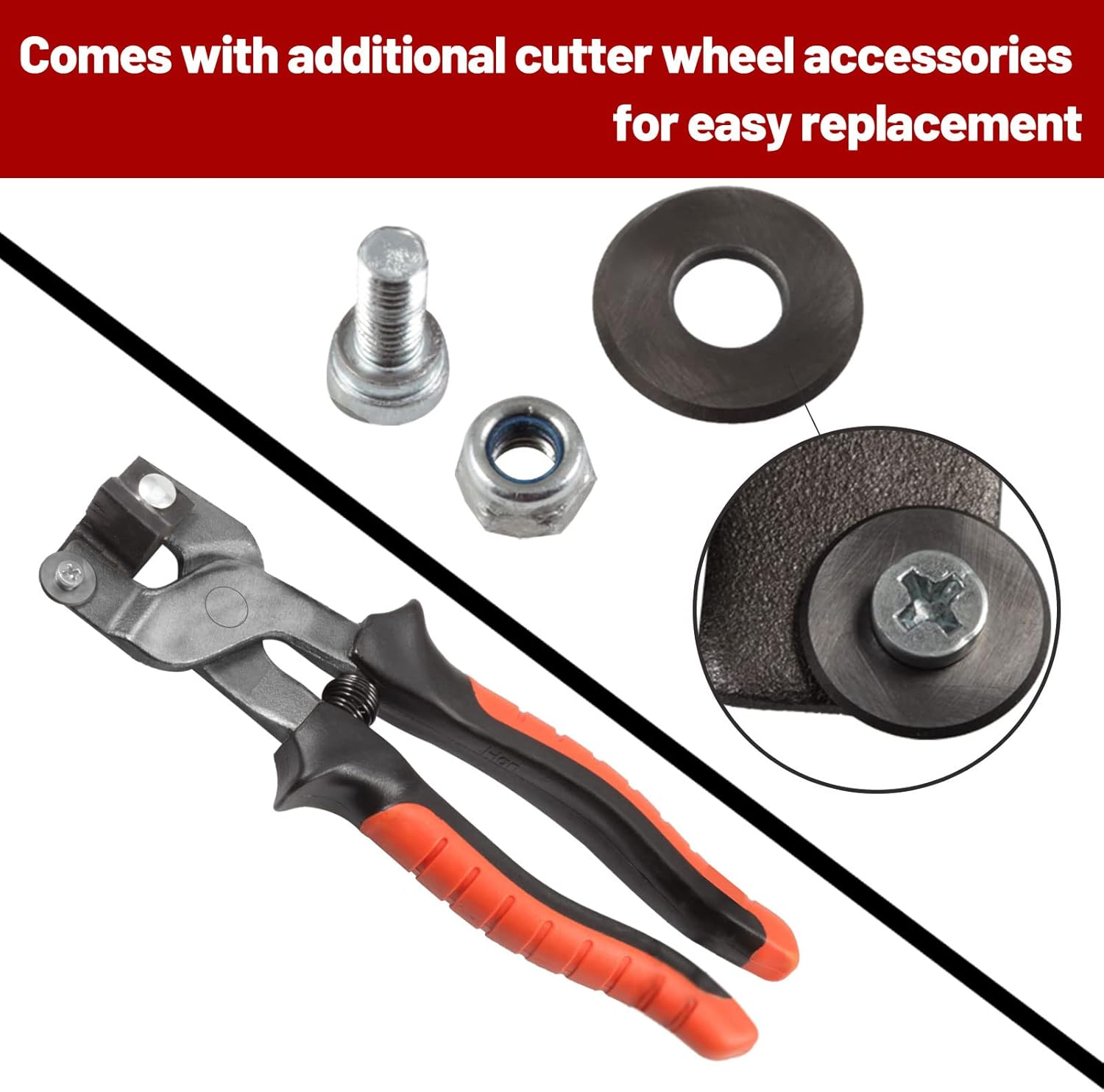 SPEEDWOX 8" Mosaic Nippers, Mosaic Tile Cutter, Ceramic Tile Nippers Mosaic Tools, Glass Tile Cutting Pliers with Strong Plastic Breaker Bar Scoring Wheel for Cutting Mosaic Glass Ceramic Mirror image number 2