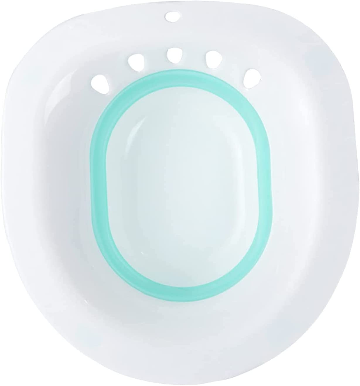 Sitz Bath for Toilet Portable Sitz Bath Basin for Hemorrhoids Treatment Postpartum Care Pregnant Women Perineal Episiotomy Soak Relief and Elderly Fits Standard Toilets and Commode Chair image number 3