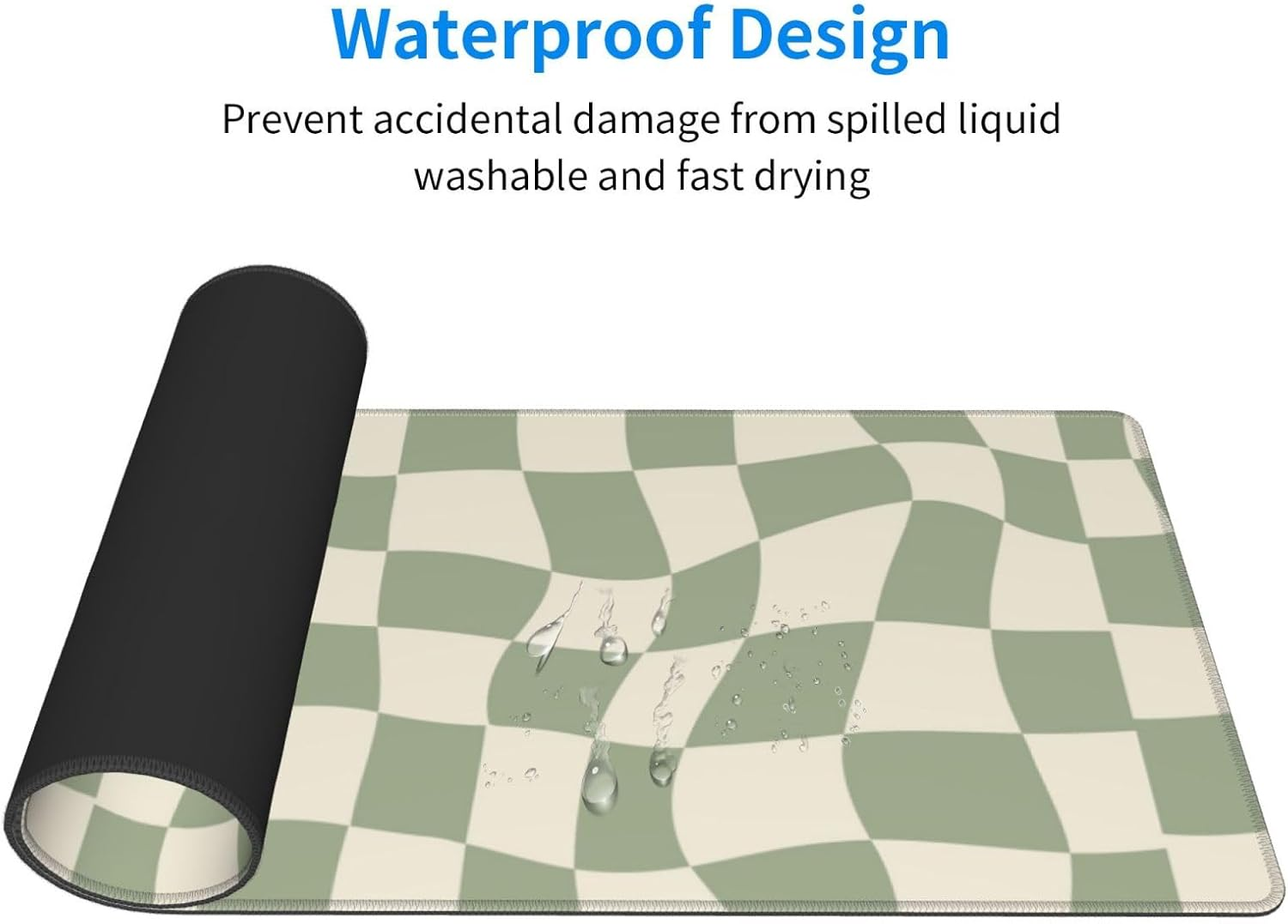 04 Sage Green Desk Mat,Checkered Mouse Pad,Sage Office Supplies,Sage Green Mouse Pad,Xl Mouse Pad 11.8 * 31.5 Inches - 02 Goblincore Mushroom image number 4