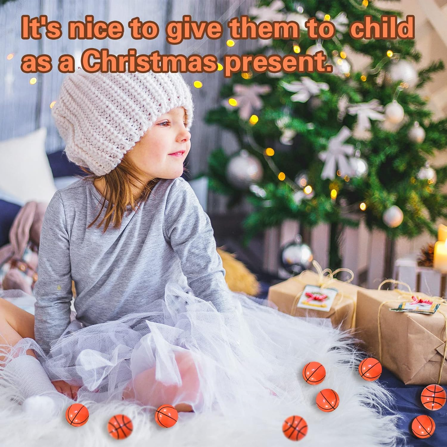 24Pcs Sports Bouncy Balls,Basketball Party Favors for Kids,High Bouncing Basketball Ball,Halloween Bouncing Balls for Party Favors,Ball Games,Stocking Stuffers(32Mm)