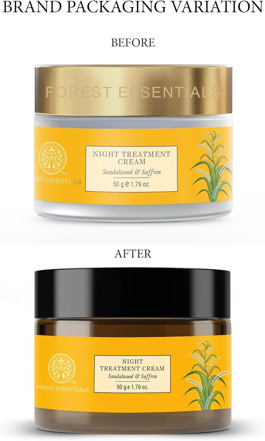 Forest Essentials Sandalwood and Saffron Night Treatment Cream, 50G