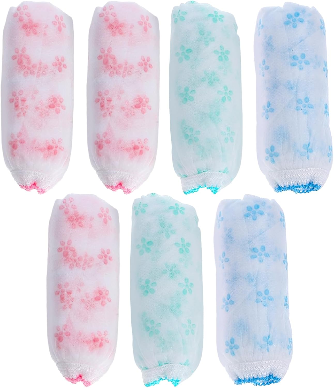 ERINGOGO Maternity Panties Disposable Underwear 7Pcs Non-Woven Odorless Skin-Safe Prenatal Postpartum Briefs Size L Mixed Color High Elasticity Breathable for Mothers image number 6