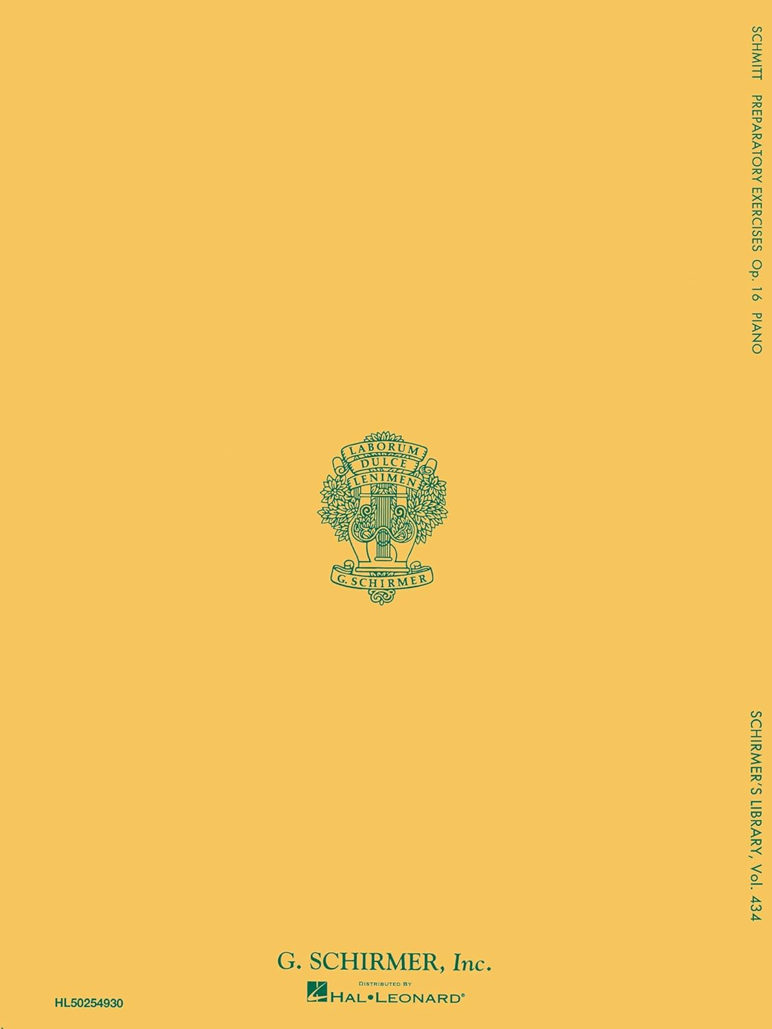 Preparatory Exercises, Op. 16: Schmitt - Preparatory Exercises, Op. 16 Schirmer Library of Class: 434 image number 2