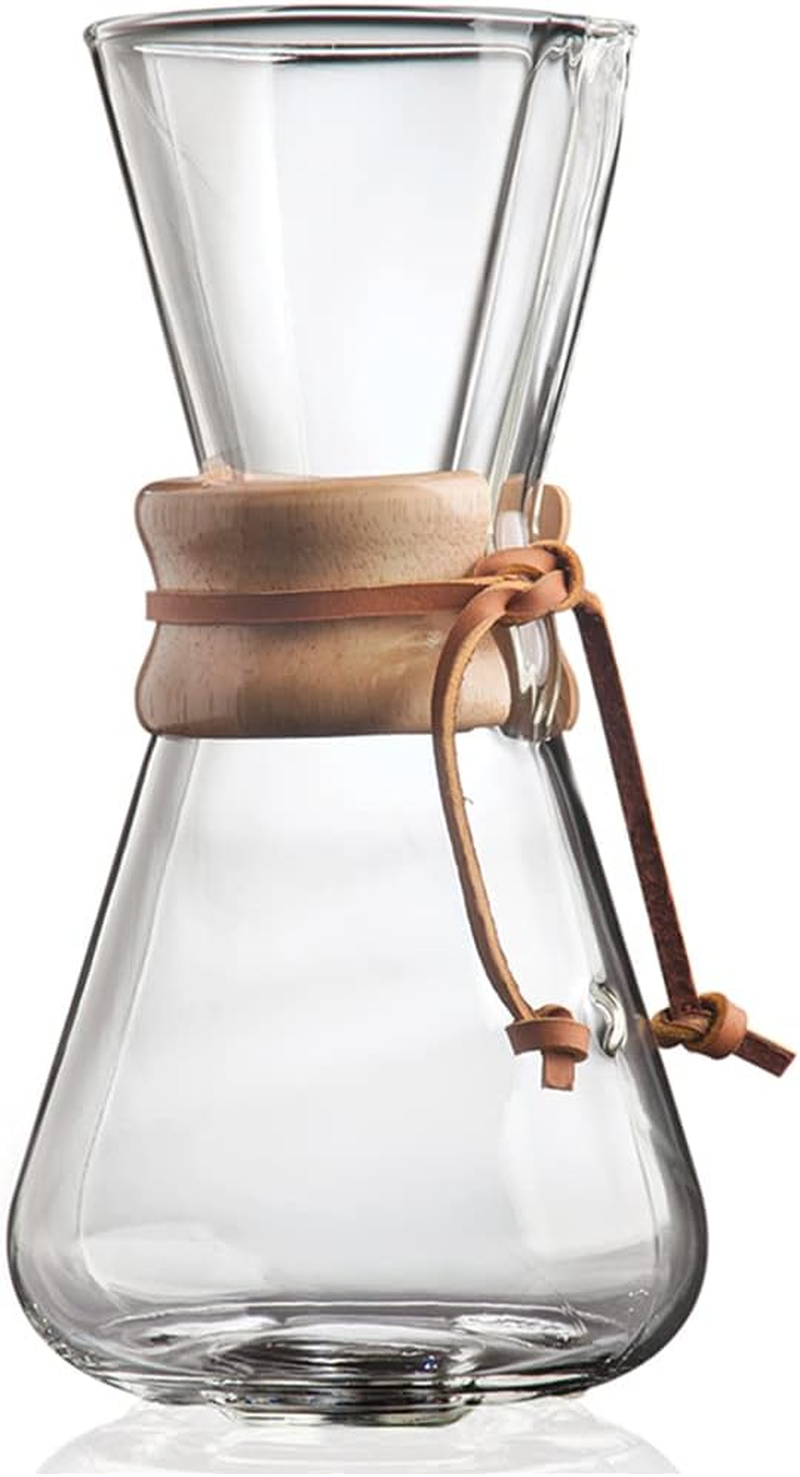 Chemex Pour-Over Glass Coffeemaker - Classic Series - 3-Cup - Exclusive Packaging image number 4