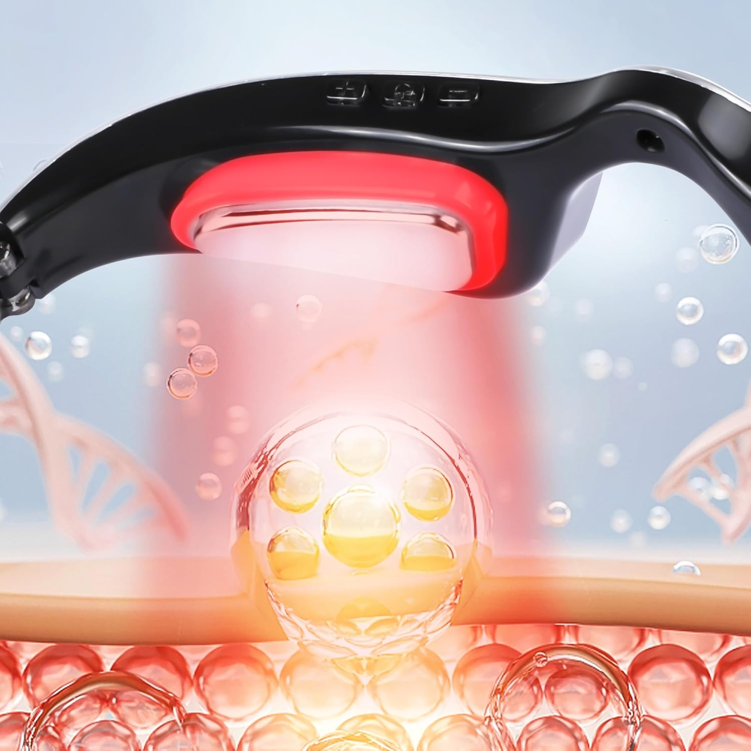 Under-Eye Red Light Therapy Device, Glasses for Dark Circles, Eye Bags, and Wrinkles image number 2