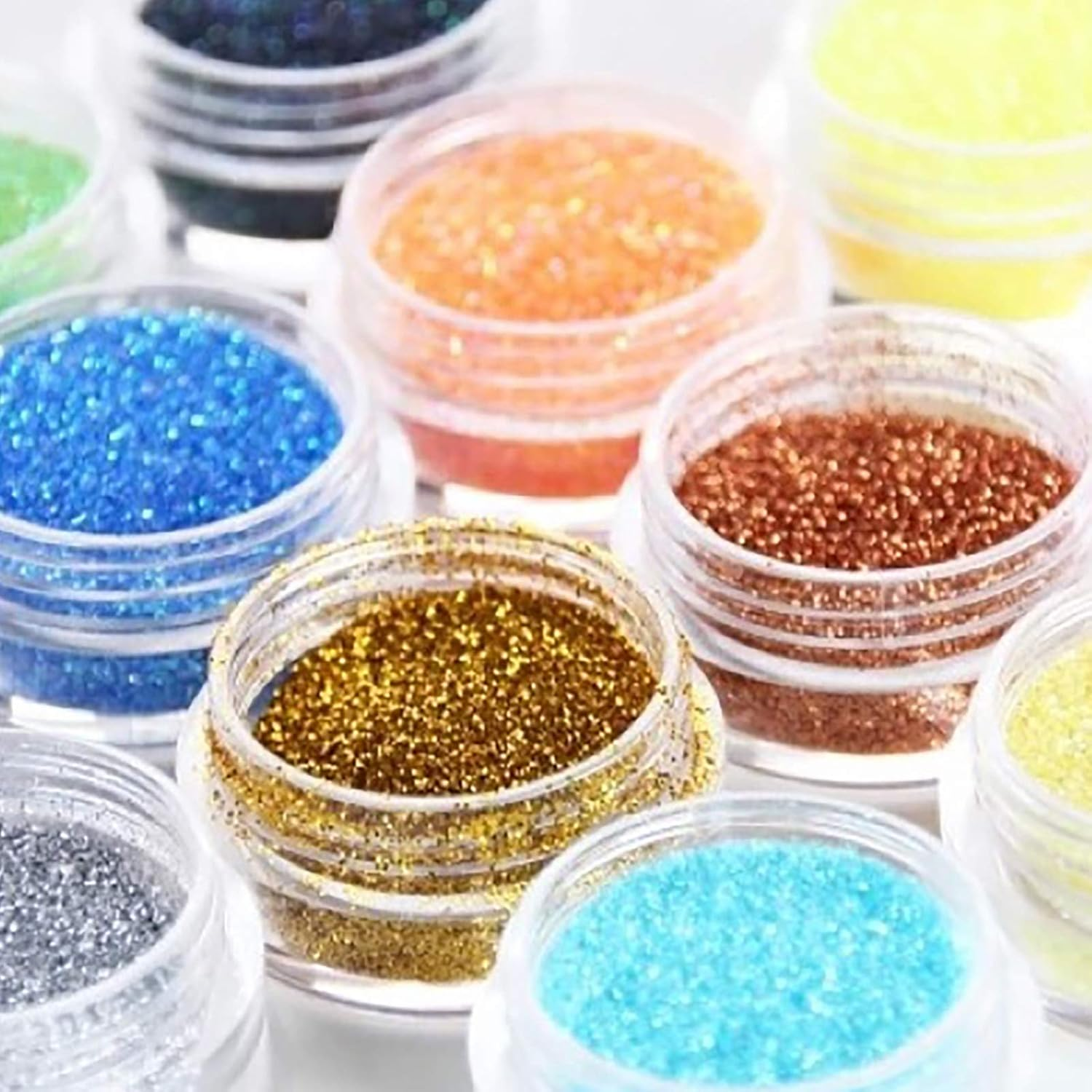 48 Bottles Nail Art Makeup Decoration Glitter Dust Powder Acrylic Nail Art Decoration Tool image number 5