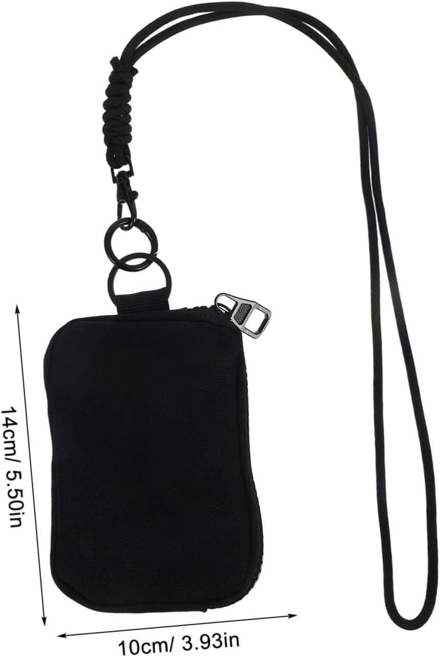 JECOMPRIS Outdoor Leisure Lanyard Bag Multi Functional Hanging Pocket for Travel Sports Activities Holds Keys Earphones Credit Cards Coins