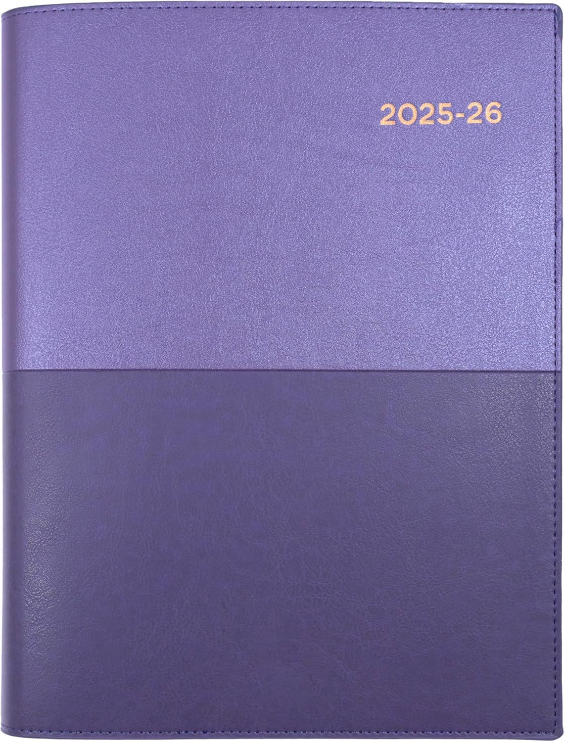 Collins Vanessa - A5 Day to Page Financial Year 2025-2026 Diary/Planner - Purple image number 1