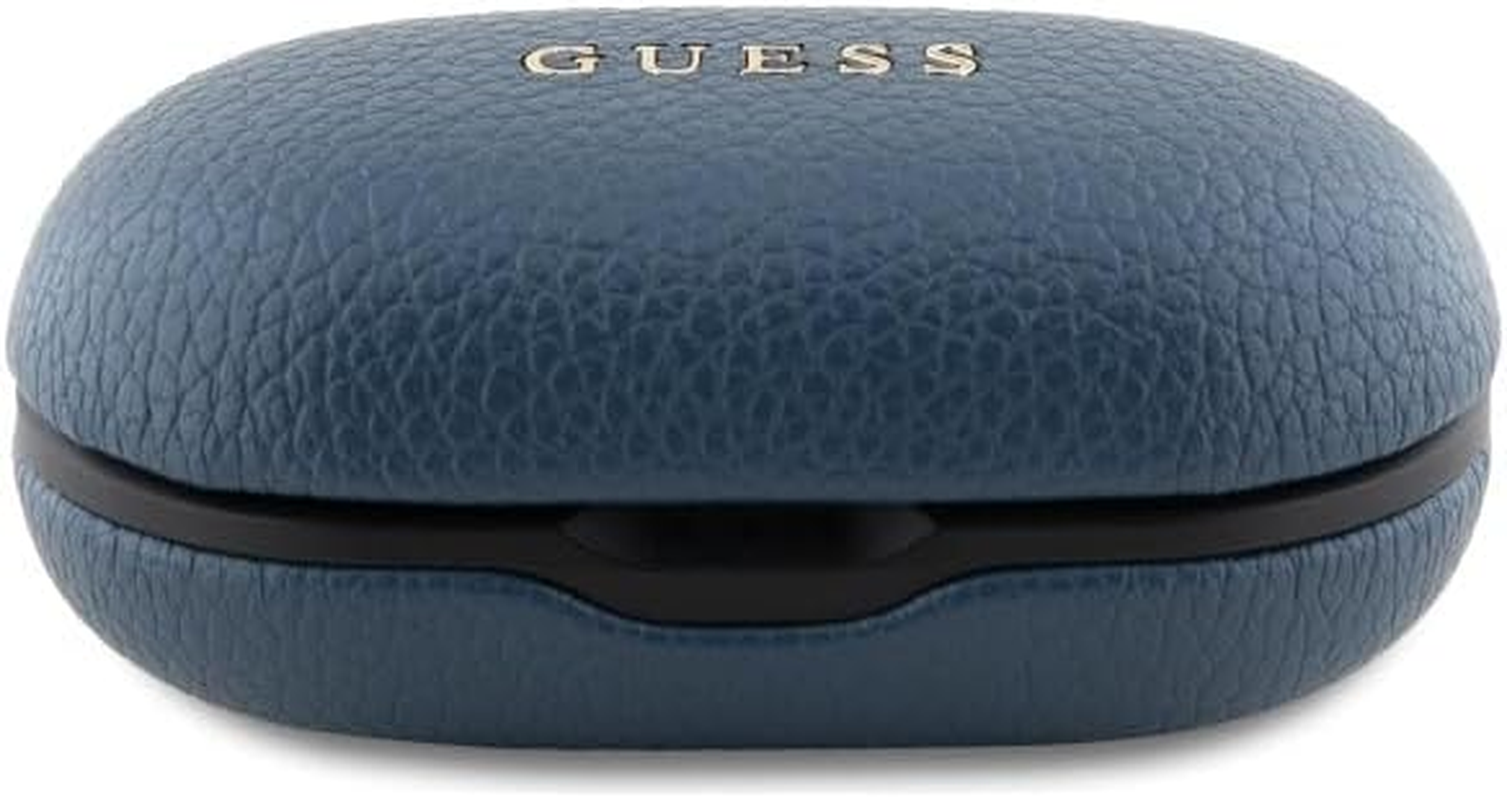 CG Mobile Guess Bluetooth Headphones TWS + Docking Station Grained Classic Logo Blue image number 1