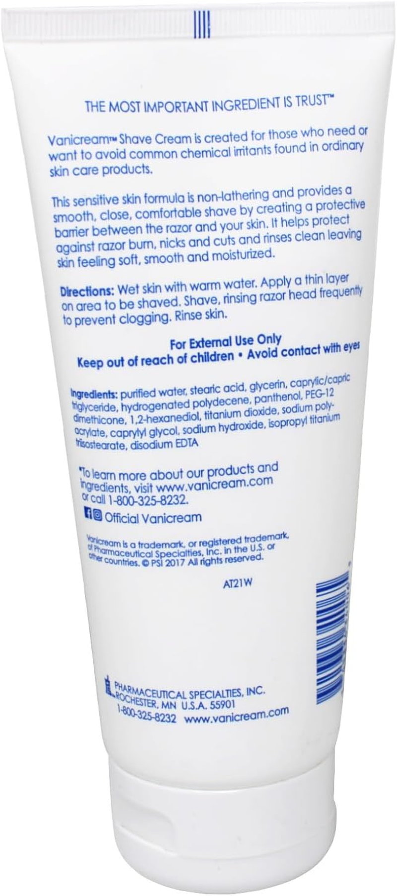 Vanicream Shave Cream, 6 Ounce image number 4
