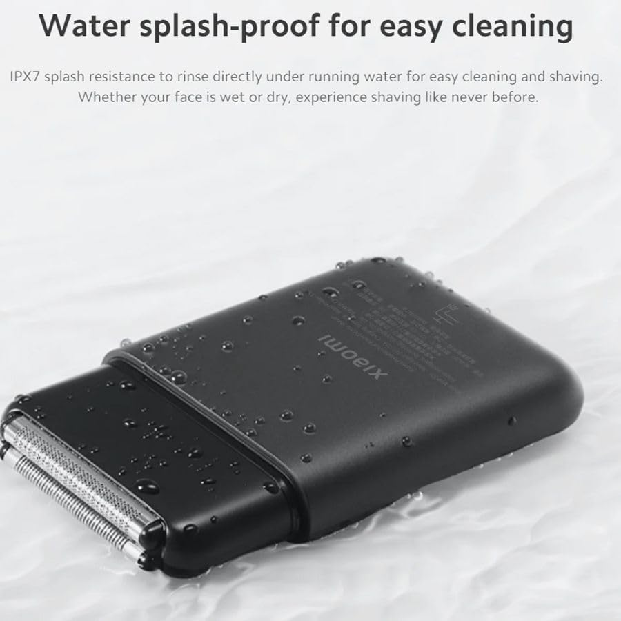 Xiaomi Portable Dual Blade Electric Shaver, Compact Lightweight and Portable, High-Speed Motor, Type-C, Fully Charge in 1 Hour, IPX7 Water Splash-Proof image number 6
