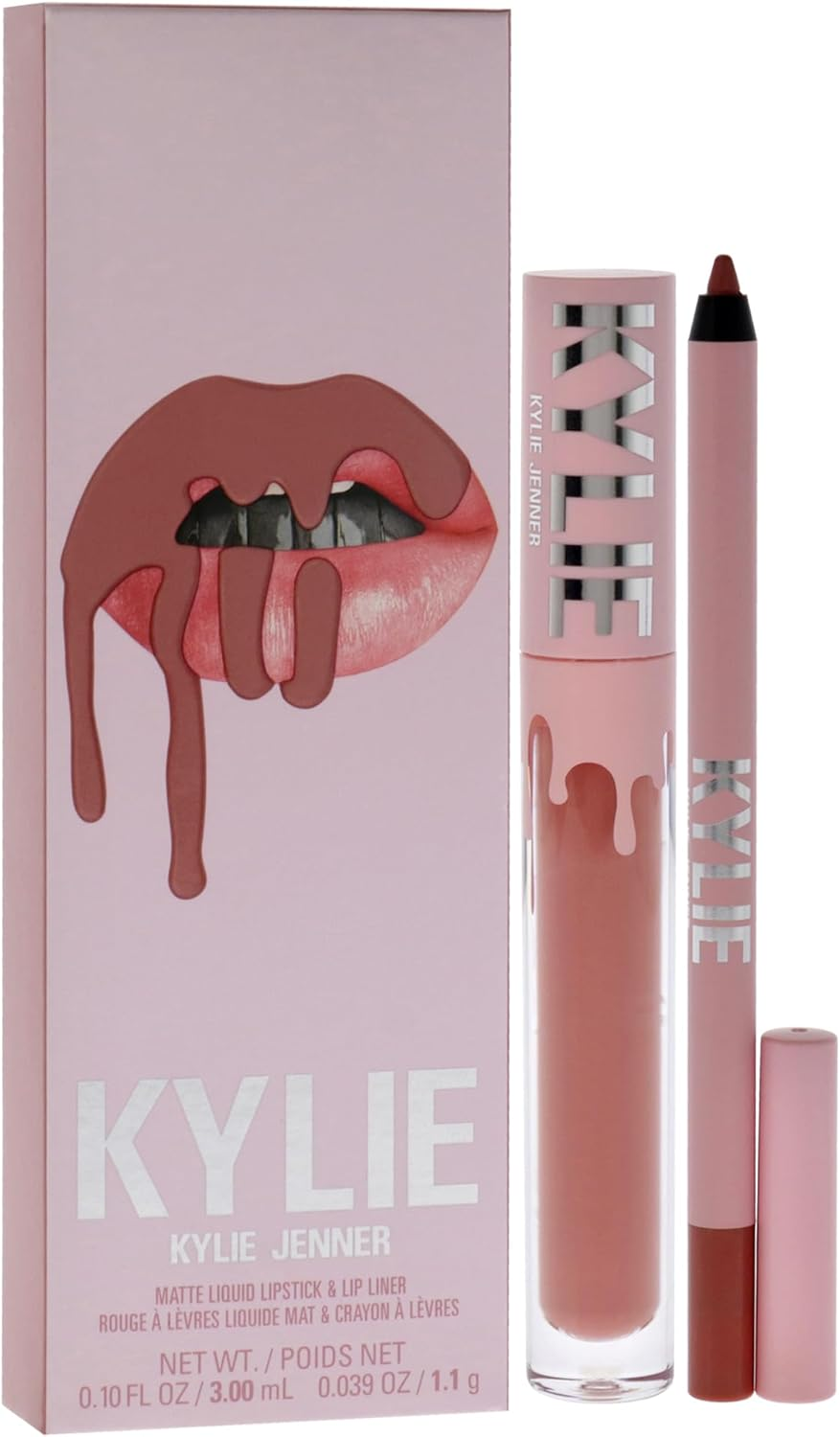 Kylie Cosmetics Matte Lip Kit - 802 Candy K for Women 2 Pc 0.10Oz Matte Liquid Lipstick, 0.039Oz Lip Liner image number 2