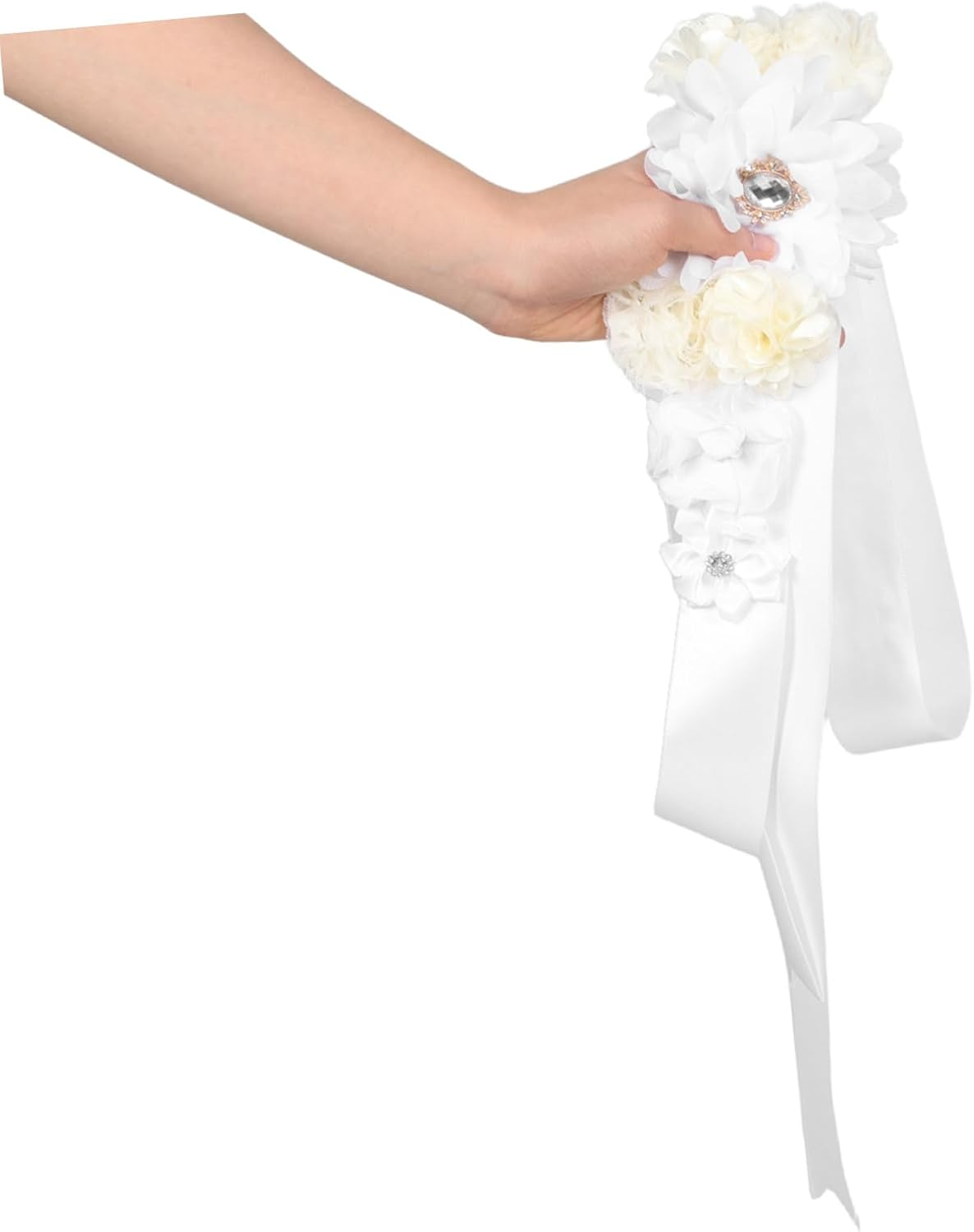 Ibasenice Floral Maternity Sash Belt with Adjustable Straps Stretchable Pregnancy Belly Band for Mom-To-Be Supportive Shower Decoration and Comfortable Fit image number 6