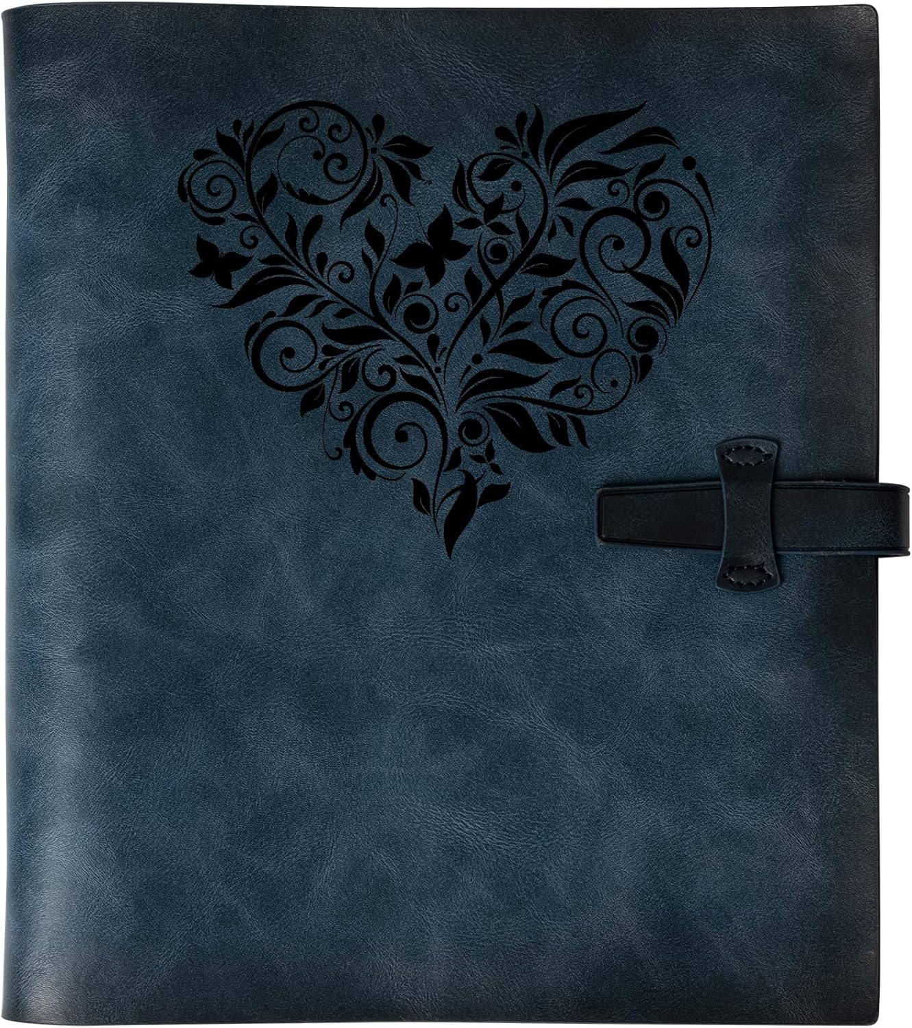 Photo Album 4X6 200 Photos, Genuine Leather Photo Albums with Writing Space with 30 Writing Paper, Travel Family Wedding Kids Graduation Ultrasound Baby Picture Album Scrapbook Photo Album (Simple)