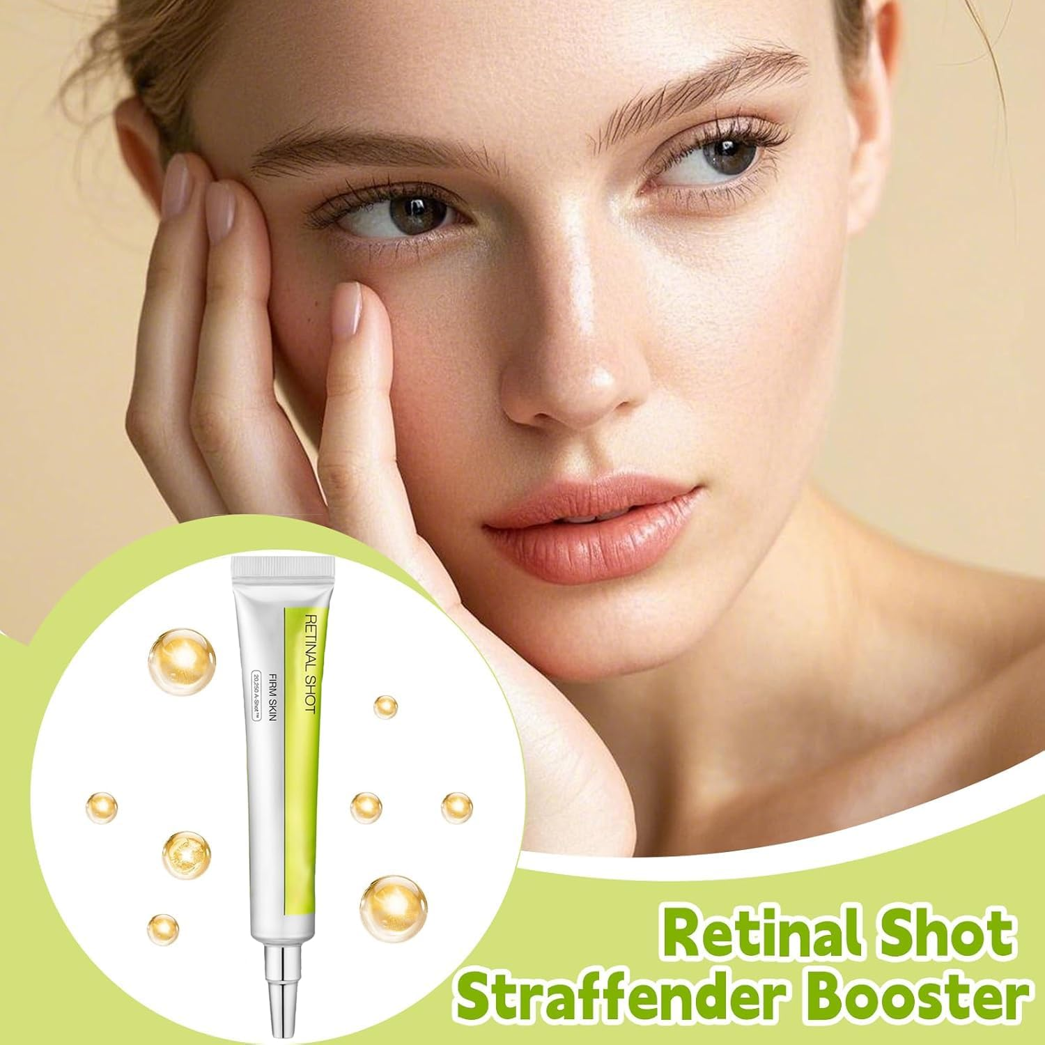 Retinal Shot Tightening Booster, 15 Ml Retinol Shot Tightening Serums, Retinal Mild Firming Face Cream, Firming Moisture Booster, Suitable for All Skin Types