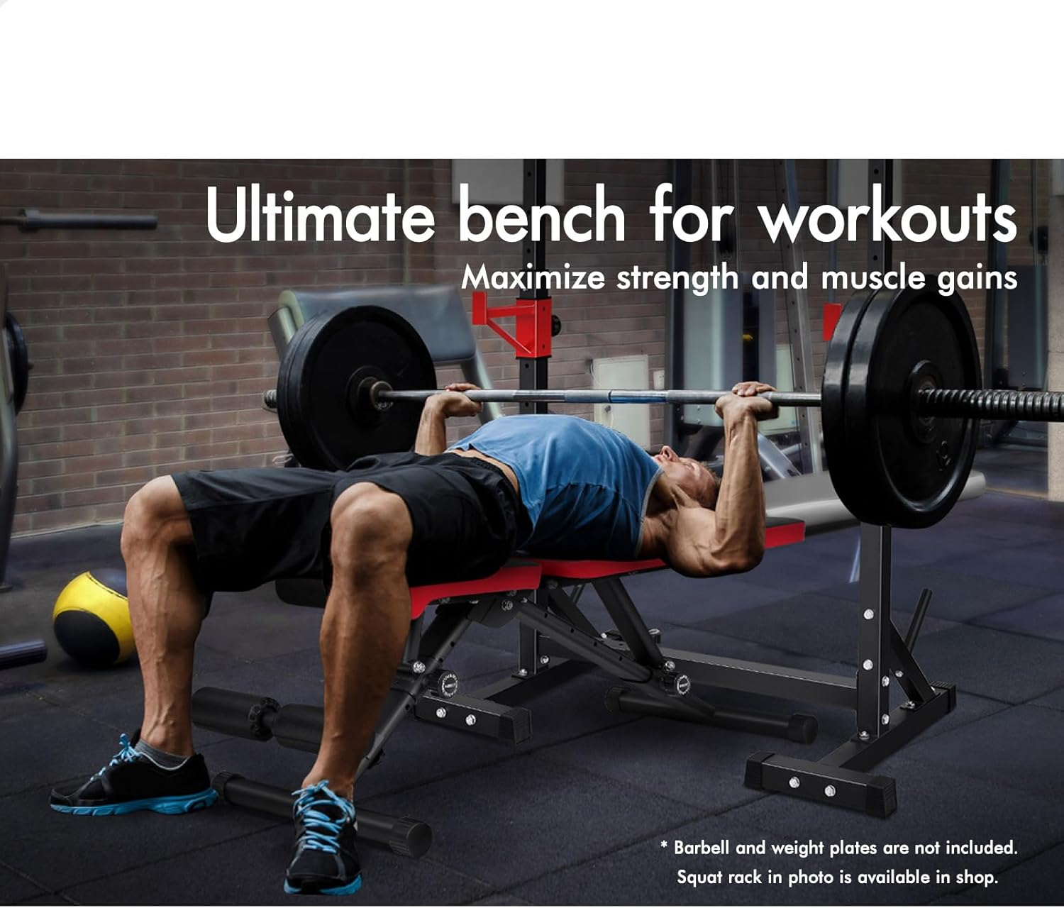 BLACK LORD FID Bench Weight Bench Press Foldable Full Body Training Equipment for Home Gym Workout Fitness image number 1